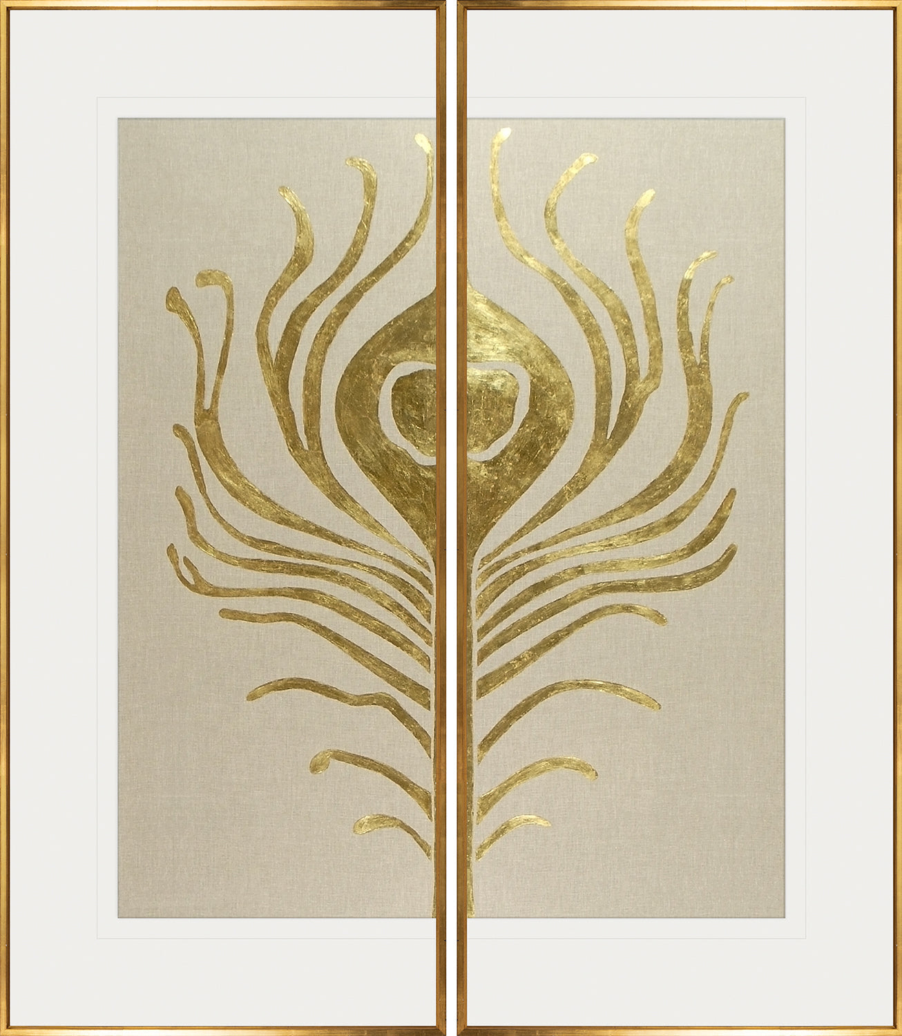 Glided Eye Diptych
