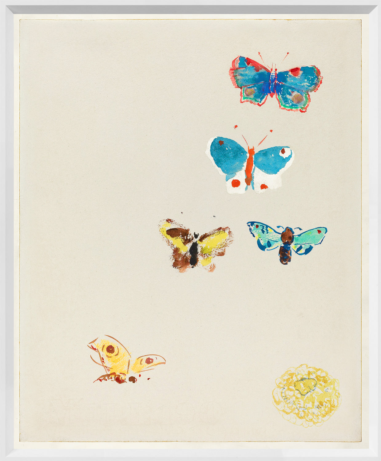 Redon - Papillon et Fleurs I - Large