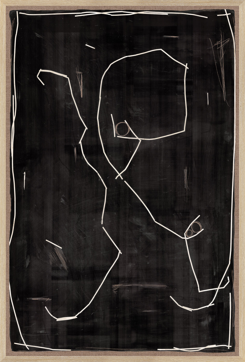 Modern Hieroglyph In Mocha I - Small