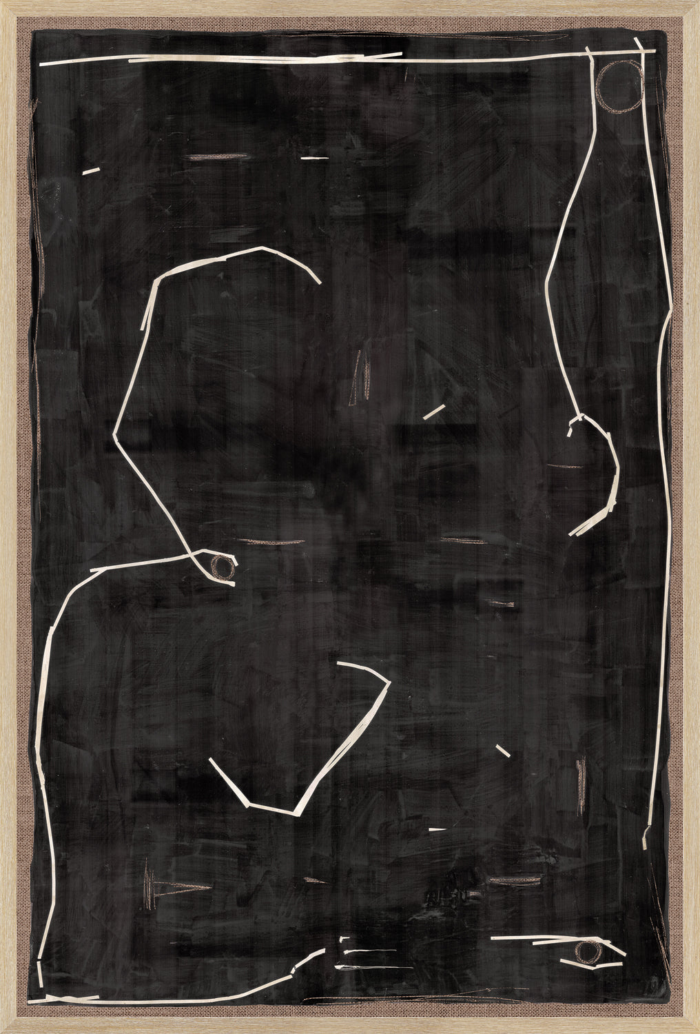 Modern Hieroglyph In Mocha II - Small