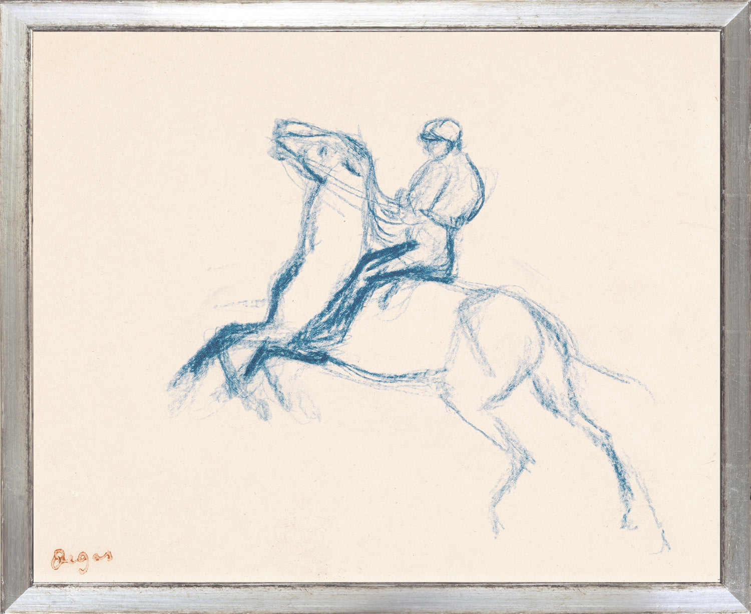 "Collection Vintage - Jockey on Horse, 1869 - Small"