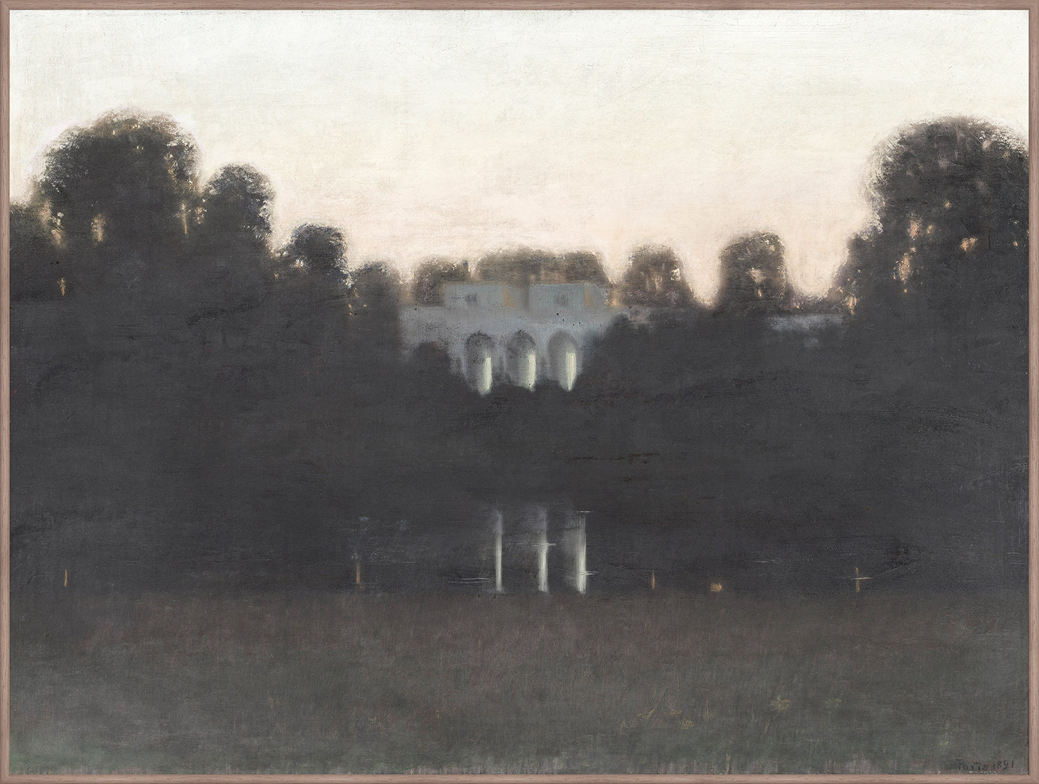 Summer Evening C. 1891 - Framed Canvas