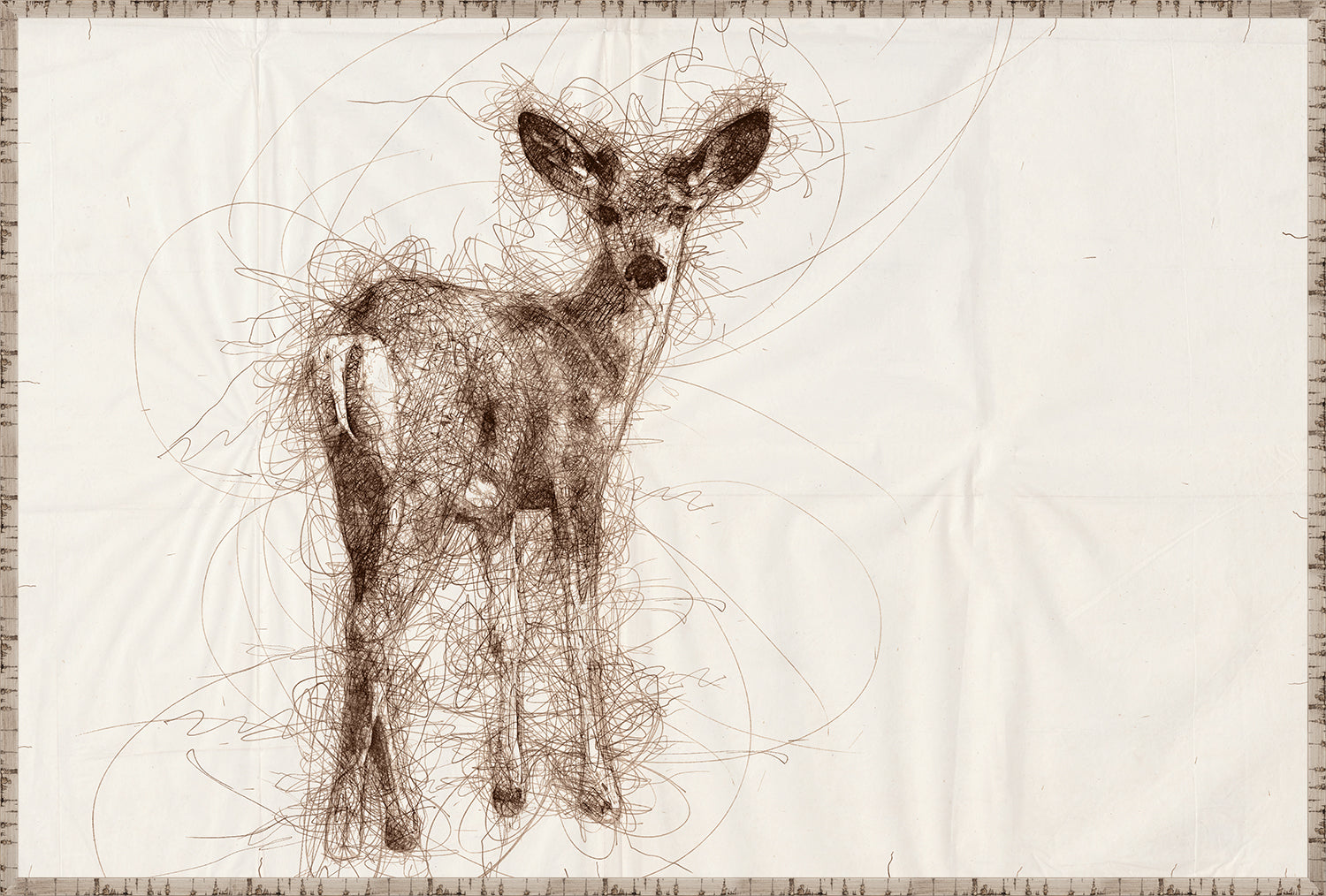 Nature Sketch - Fawn I - Canvas on Board