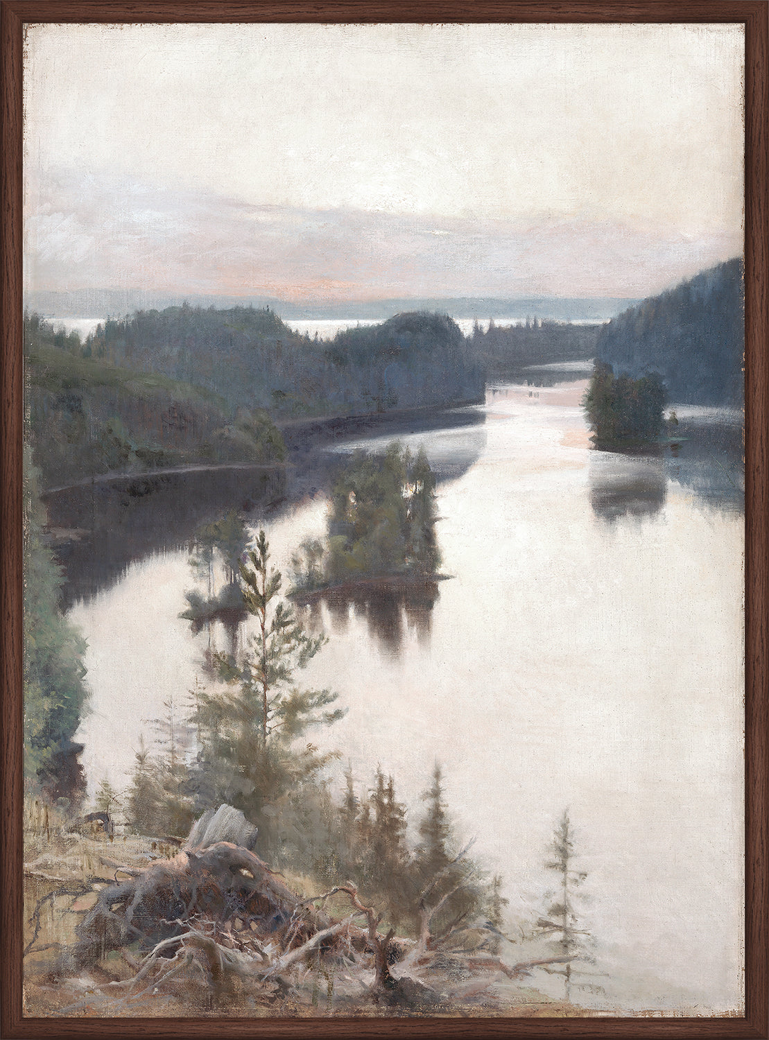 View From The Ridge C. 1902 - Canvas on Board
