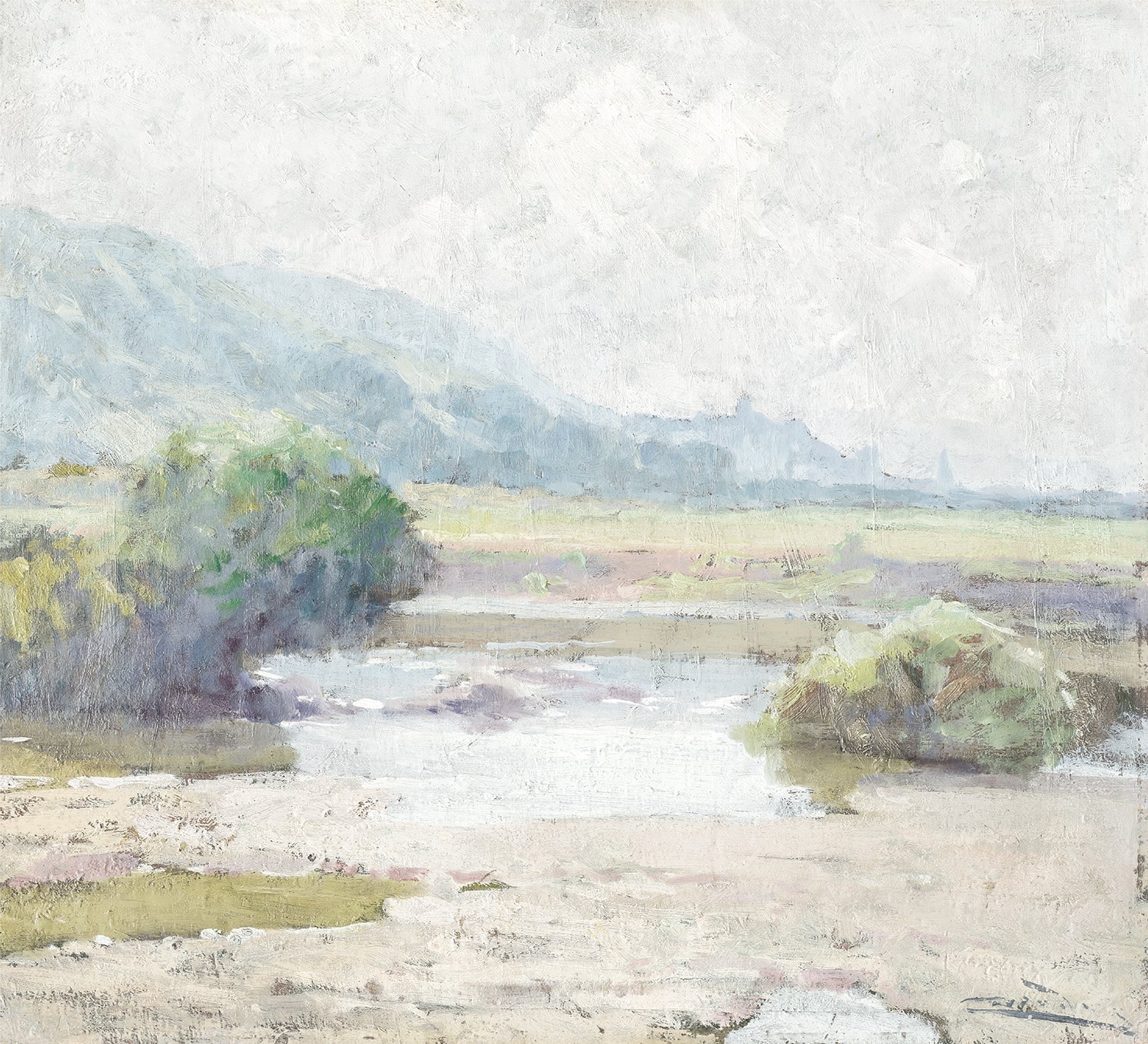 Summer Landscape C. 1860 - Gallery Wrap Canvas