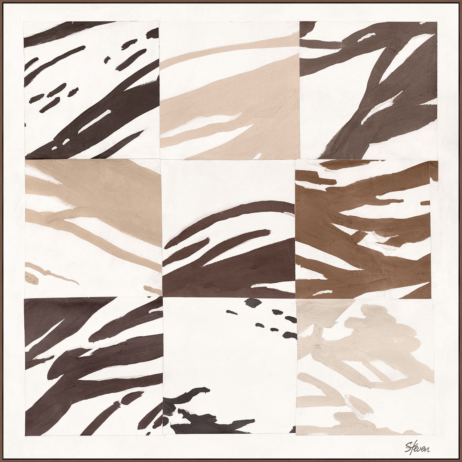 Abstract Study IV - Safari - Framed Canvas