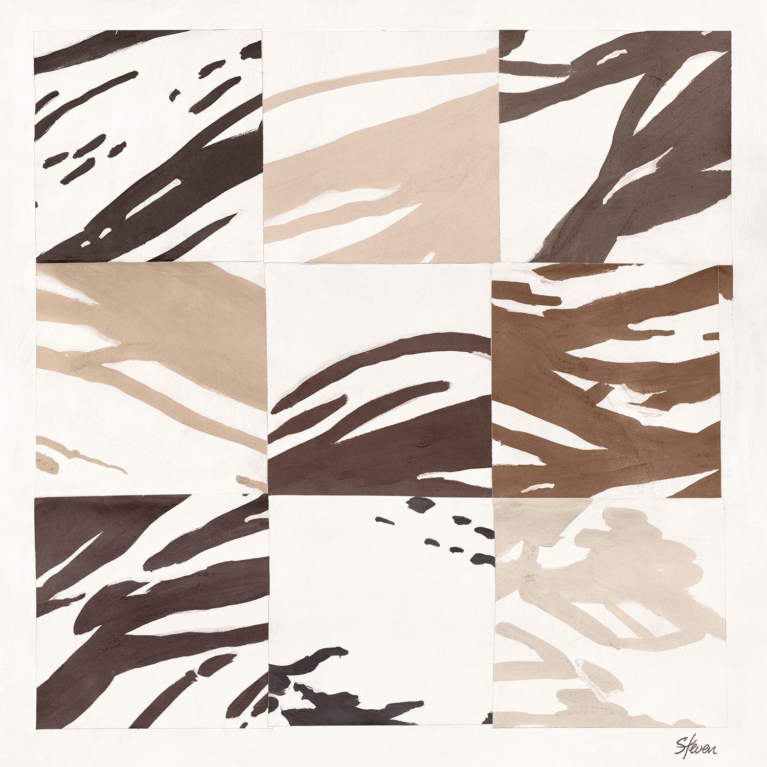 Abstract Study IV - Safari - Gallery Wrap Canvas