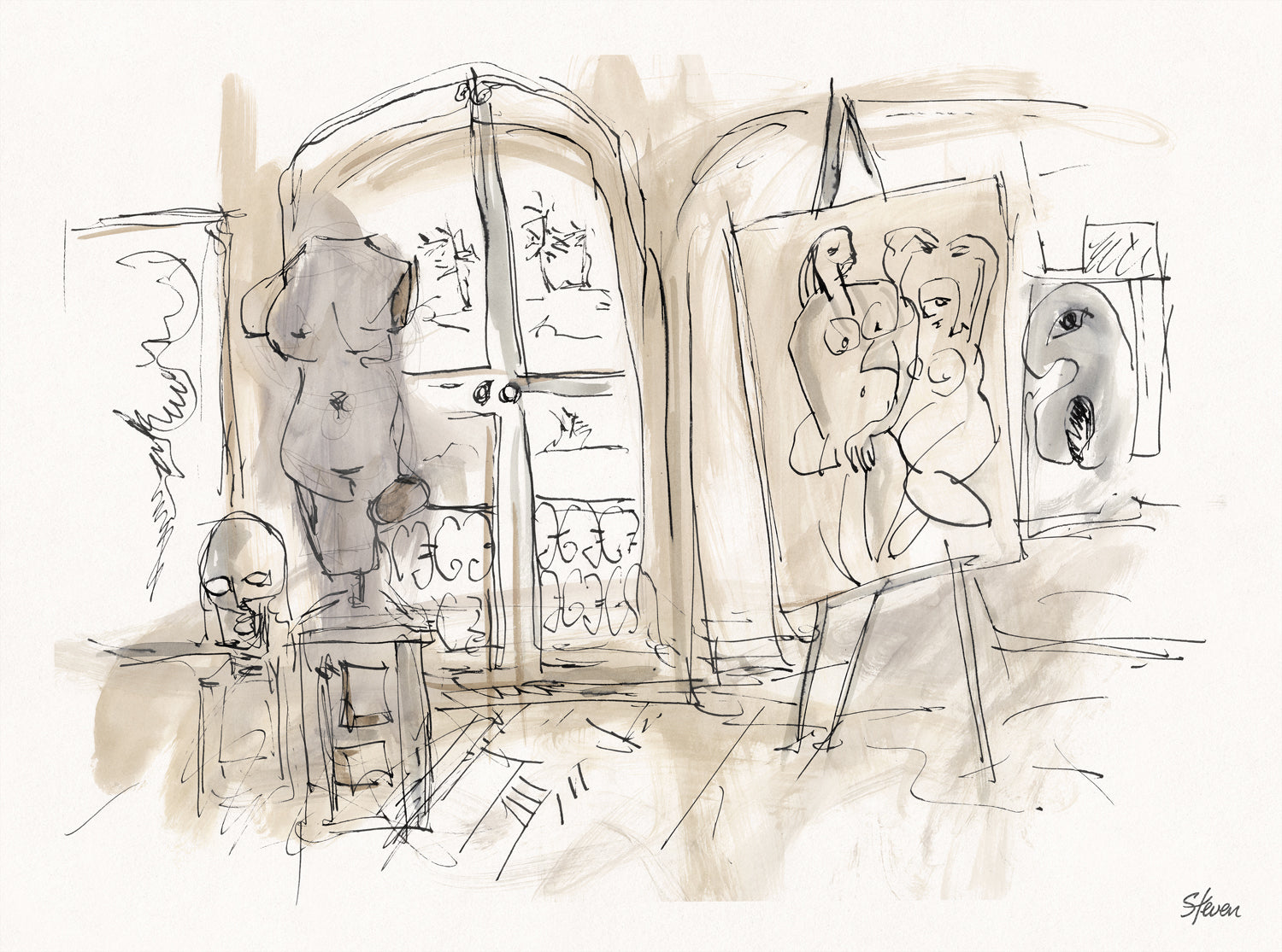 Atelier Study II - Gallery Wrap Canvas