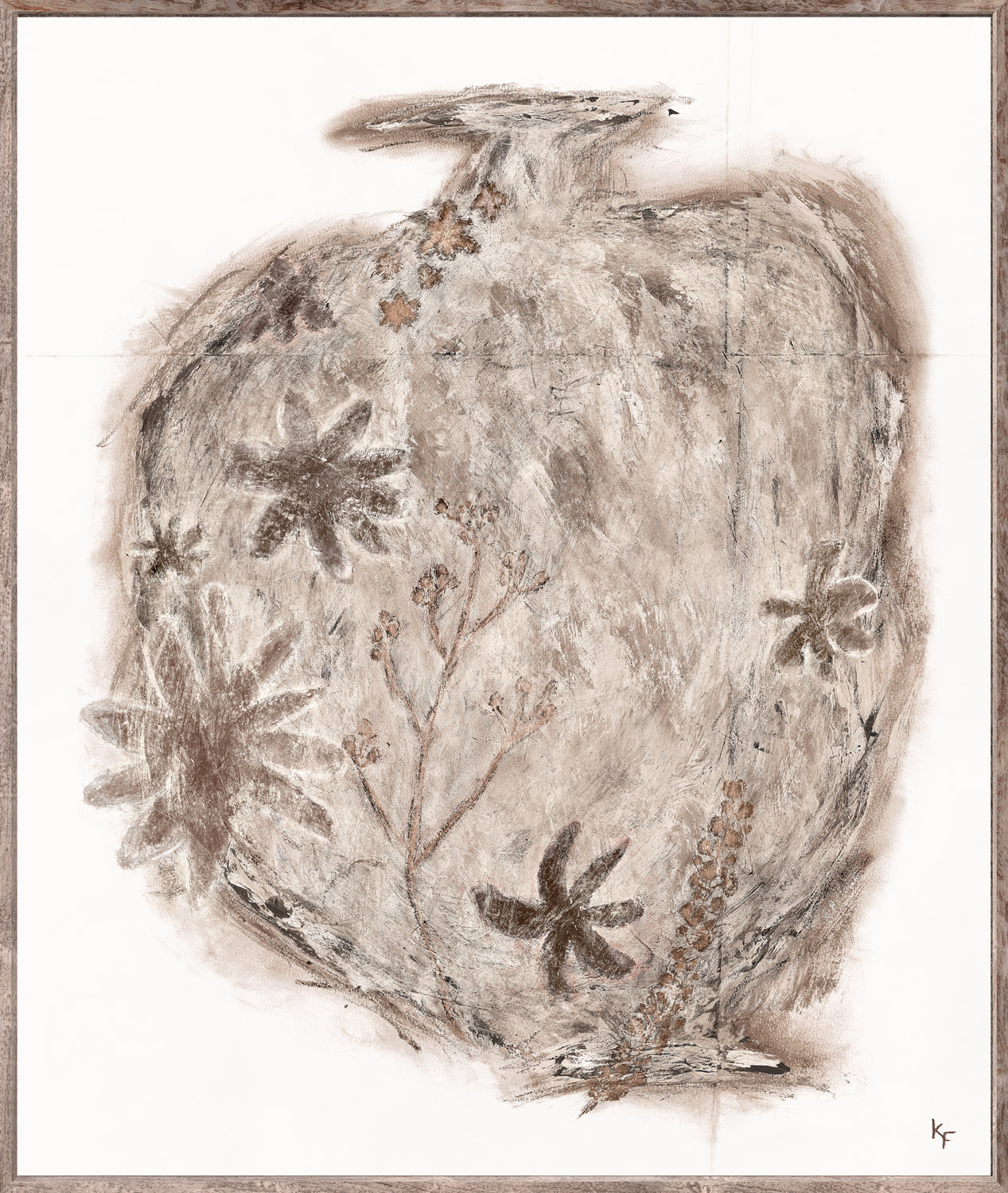 Jardiniere II - Framed Canvas