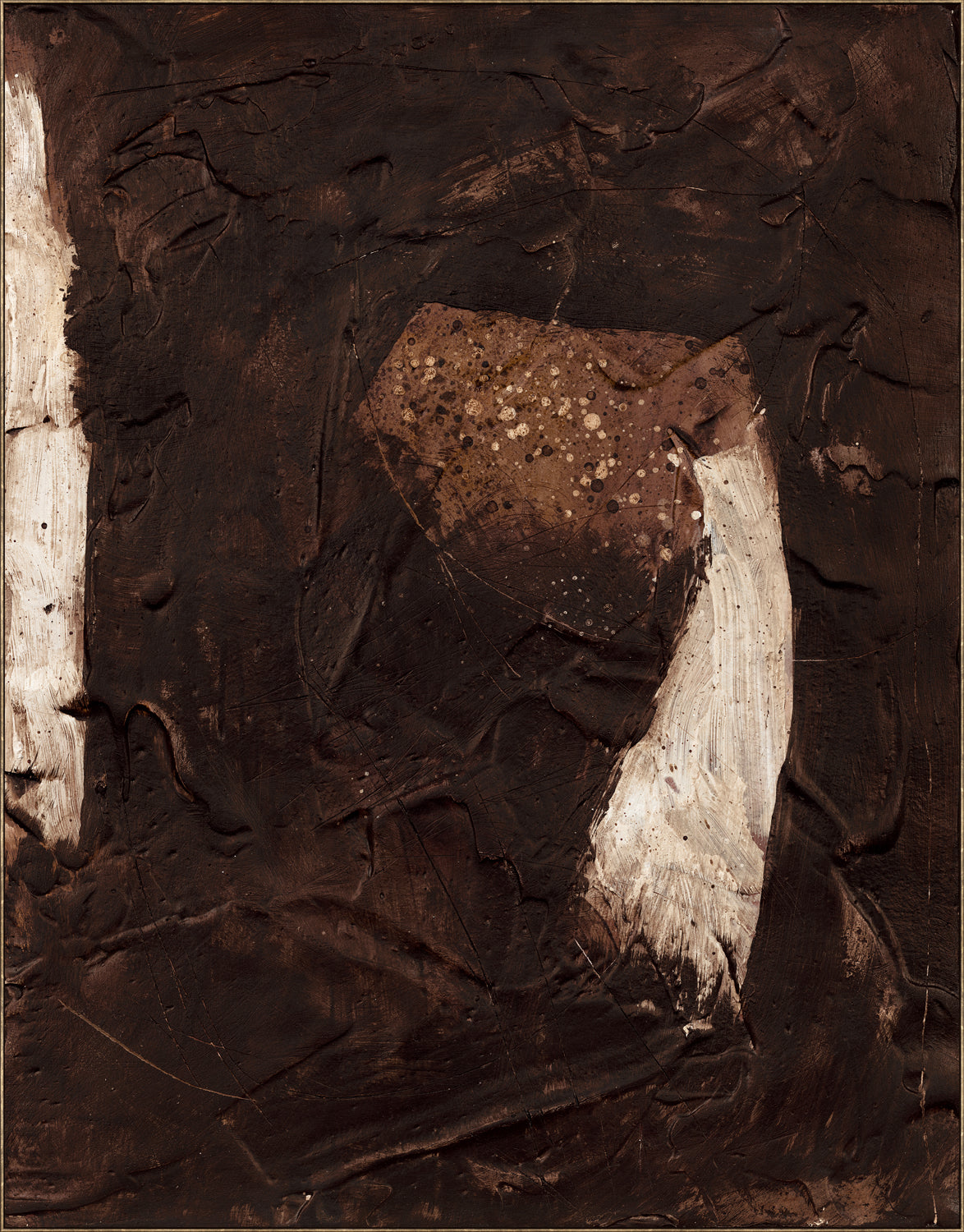 Paris Composition - Coffee Bean I - Framed Canvas - Large