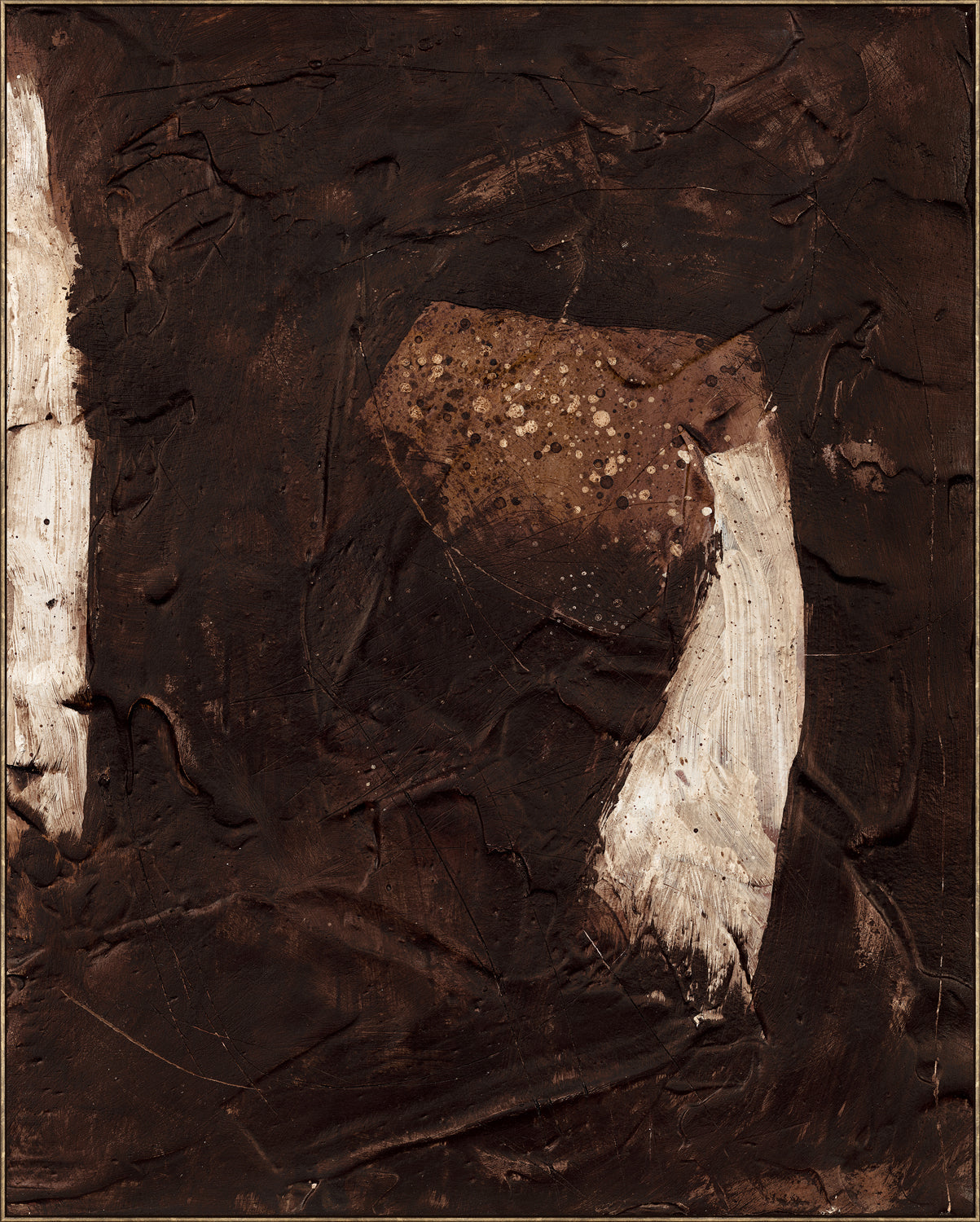 Paris Composition - Coffee Bean I - Framed Canvas - Mid
