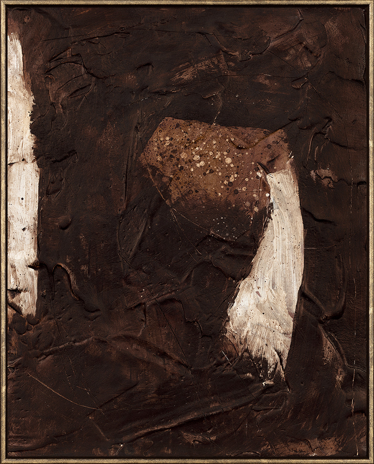 Paris Composition - Coffee Bean I - Framed Canvas - Small