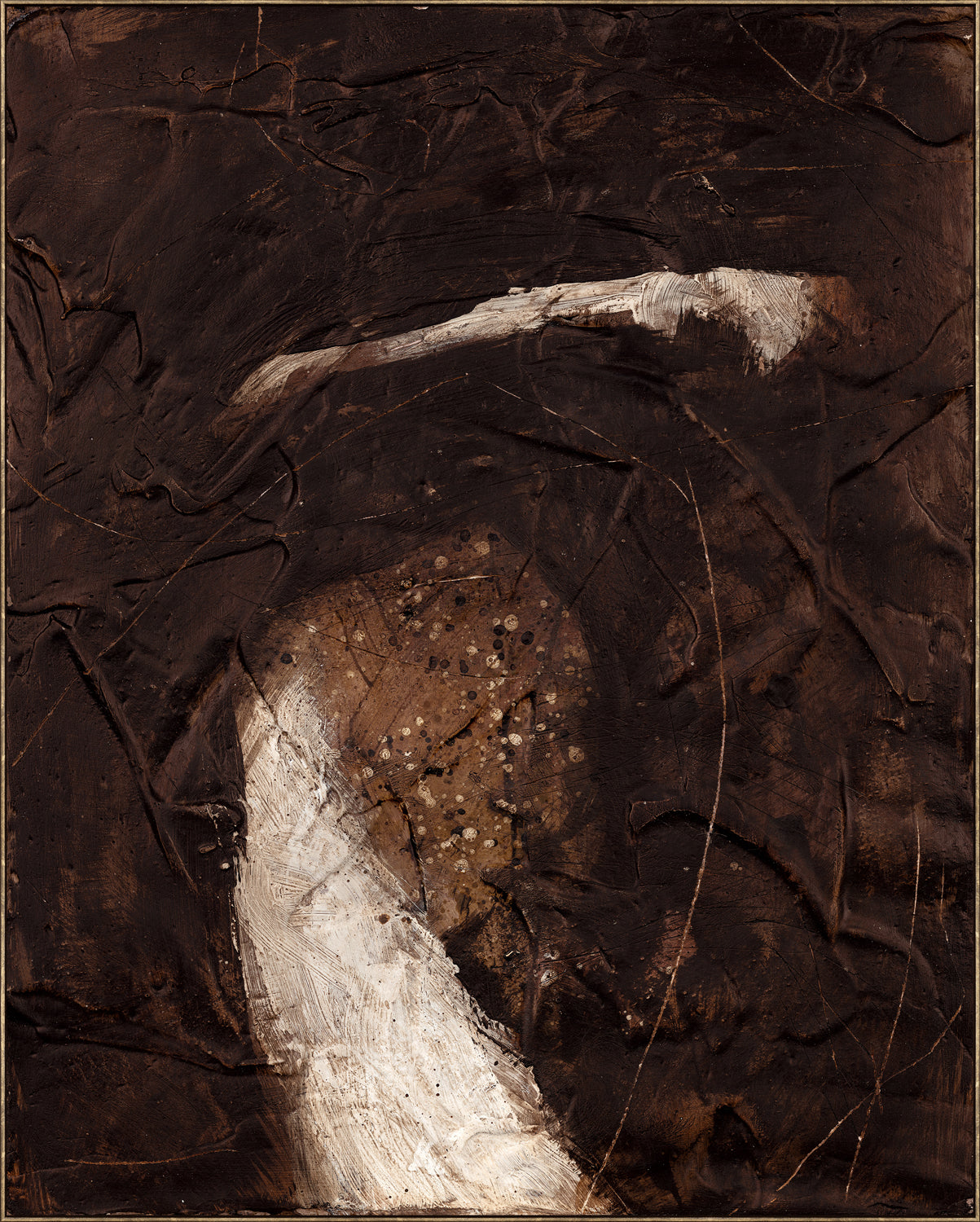 Paris Composition - Coffee Bean II - Framed Canvas - Mid