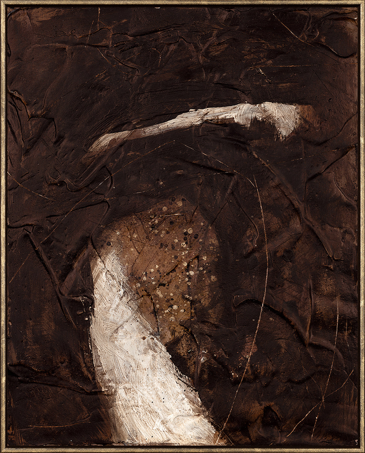 Paris Composition - Coffee Bean II - Framed Canvas - Small