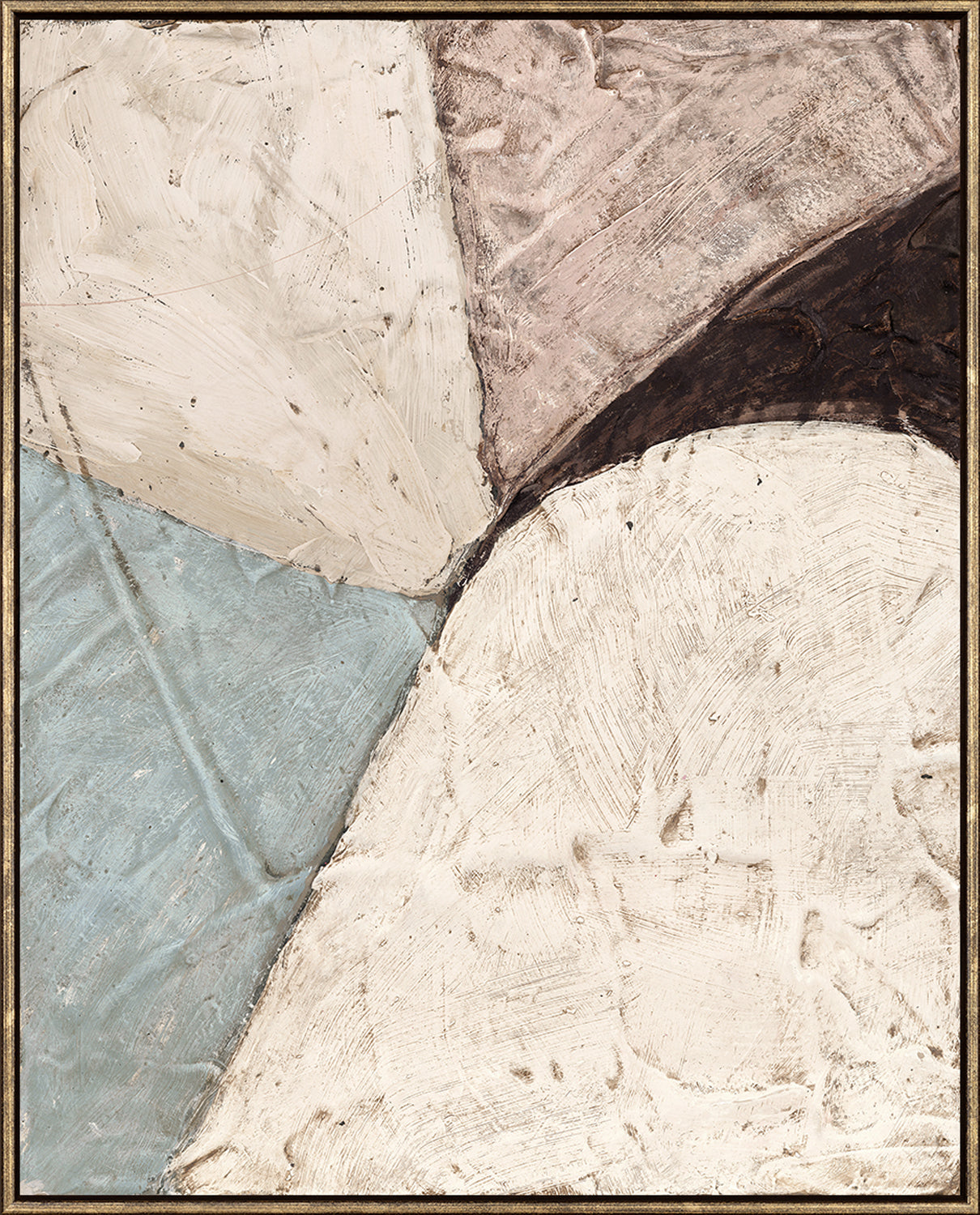 Paris Composition - Candy Swirl I - Framed Canvas - Small