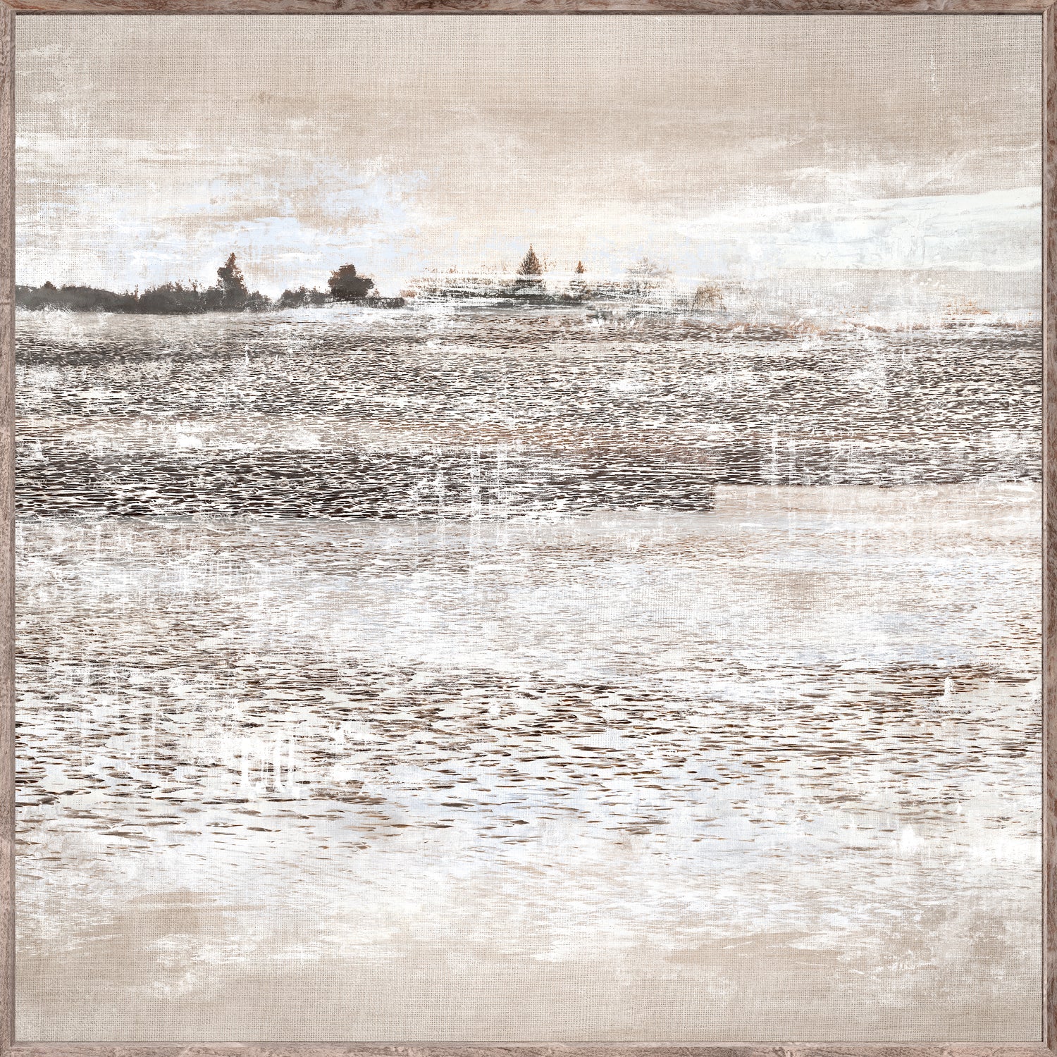 Allusive Memory II - Framed Canvas - Large