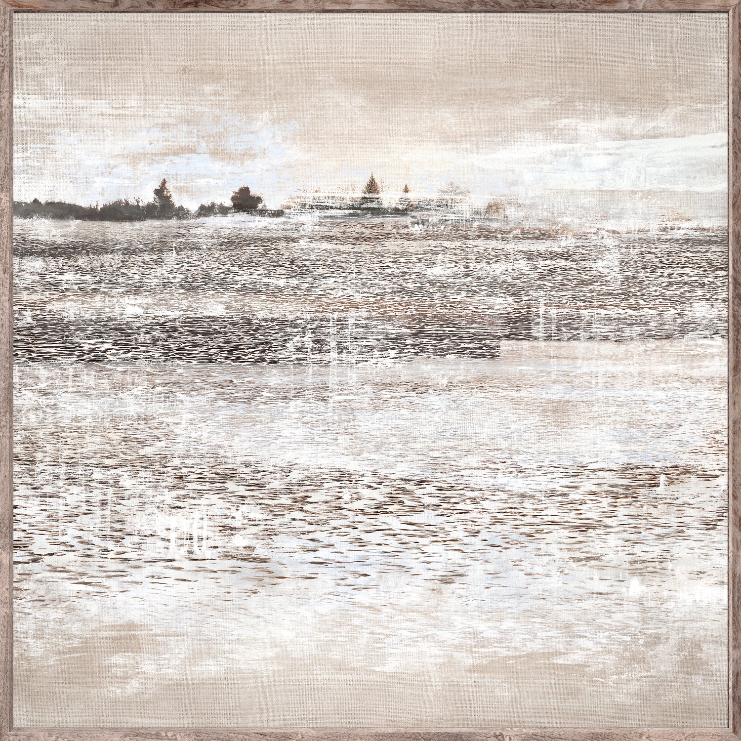 Allusive Memory II - Framed Canvas - Mid