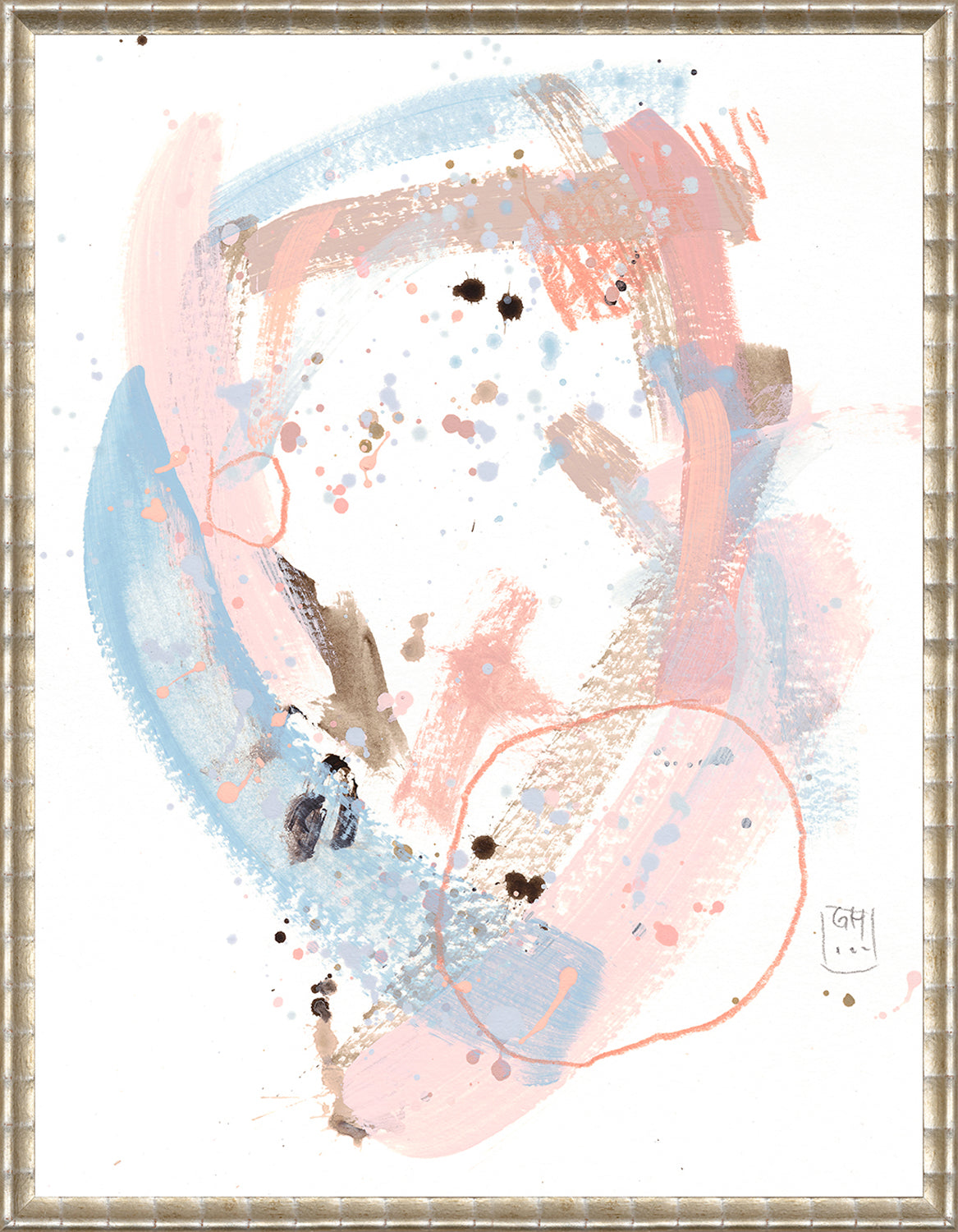 Confetti Series - Sky and Coral II