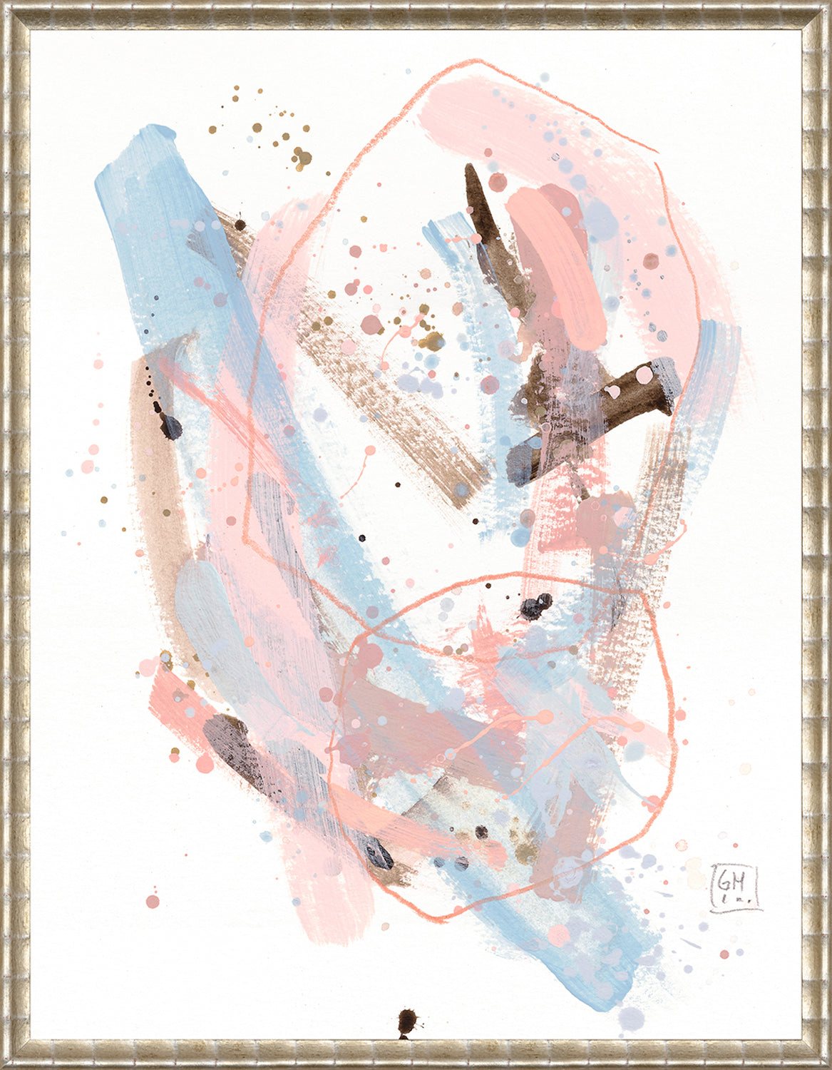 Confetti Series - Sky and Coral III