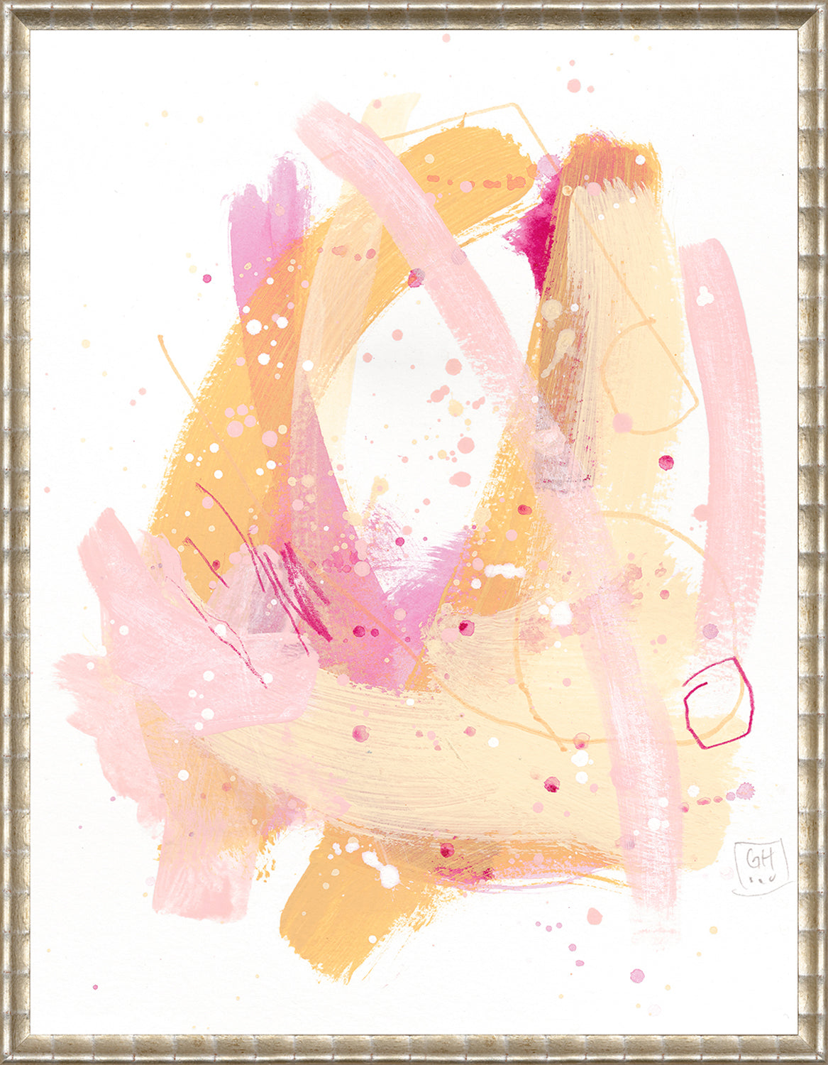Confetti Series - Magenta and Saffron II