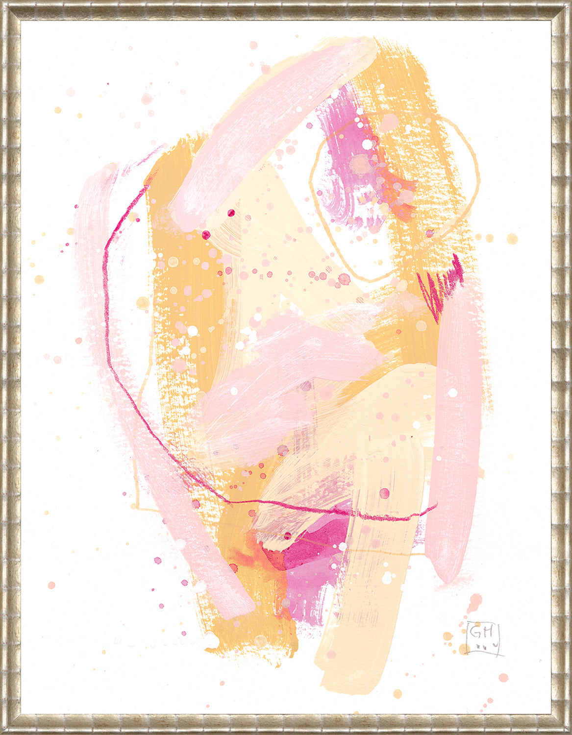 Confetti Series - Magenta and Saffron III