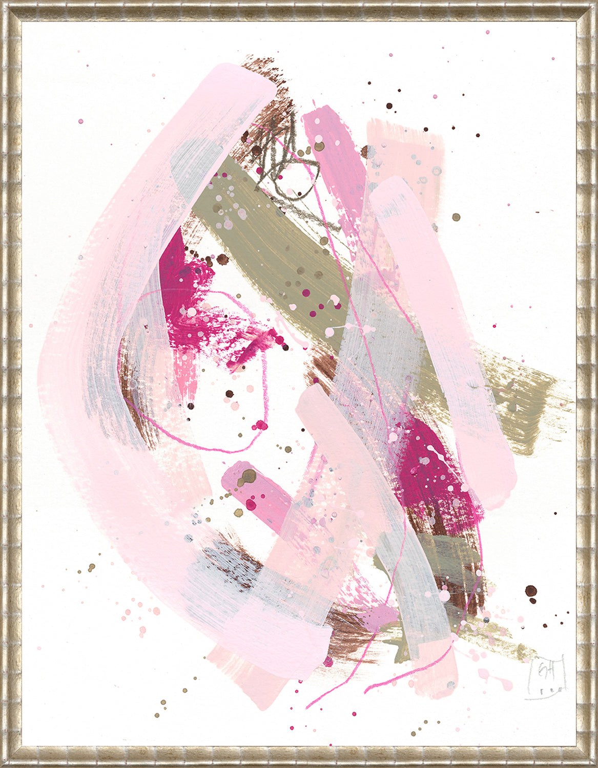 Confetti Series - Fuchsia and Baby Pink III