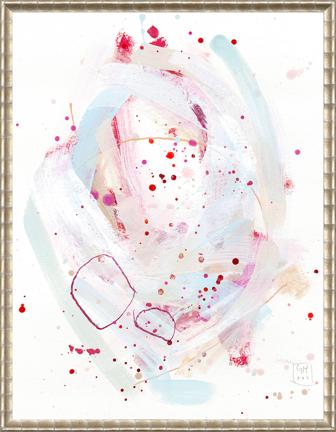 Confetti Series - Powder and Fuchsia II