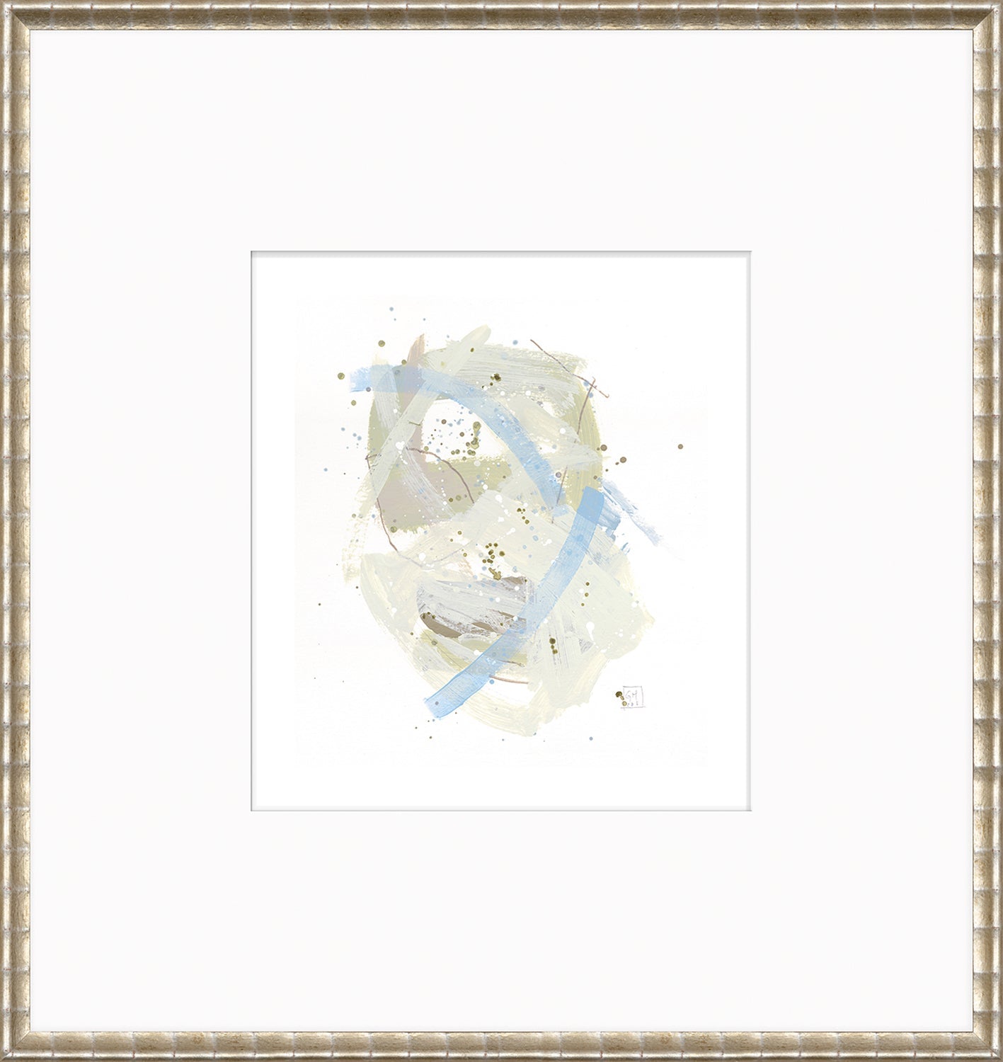 Confetti Series - Mint and Pistachio II - Matted