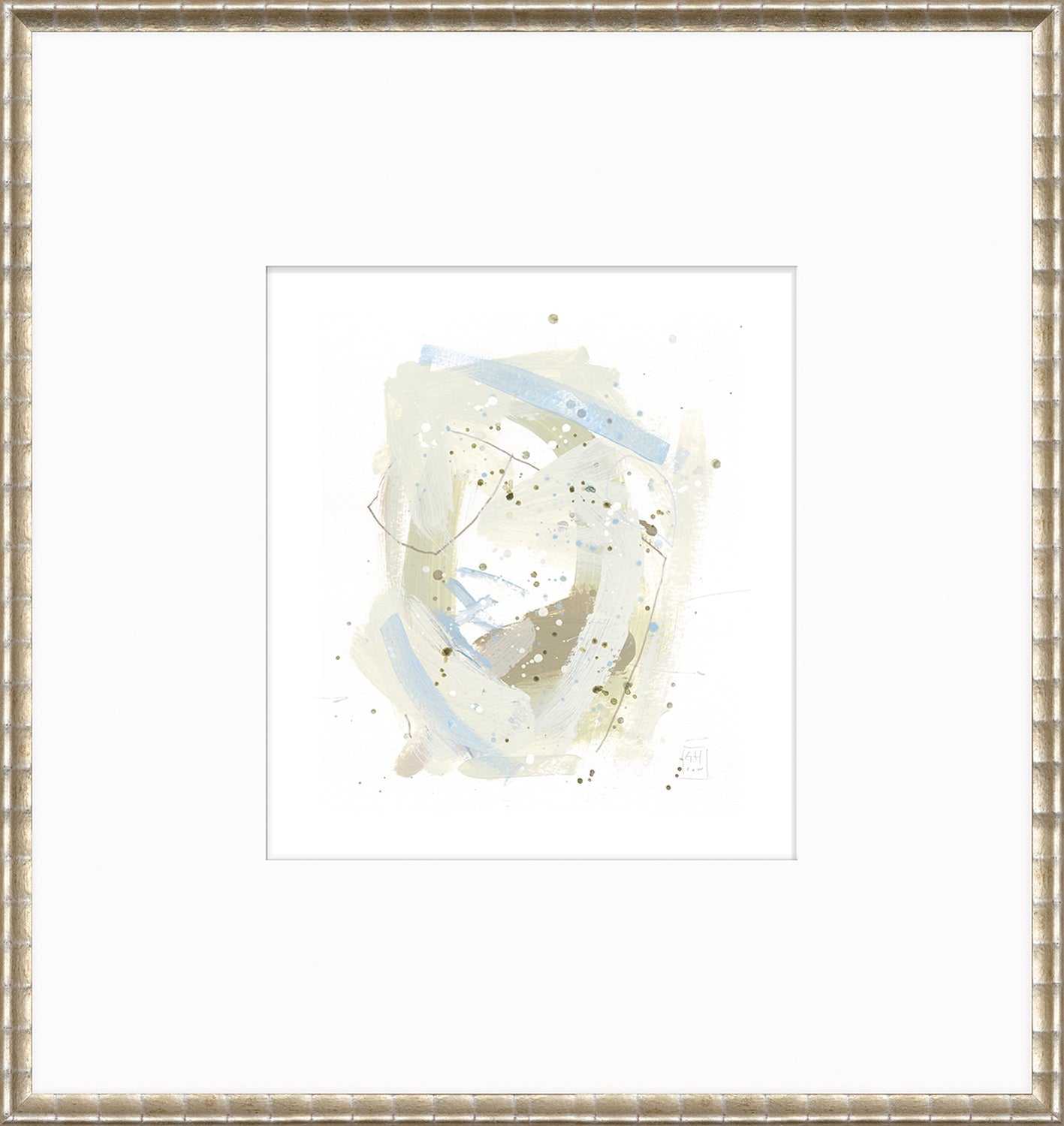 Confetti Series - Mint and Pistachio III - Matted