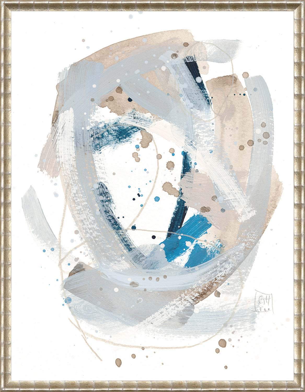 Confetti Series - Ocean and Taupe II