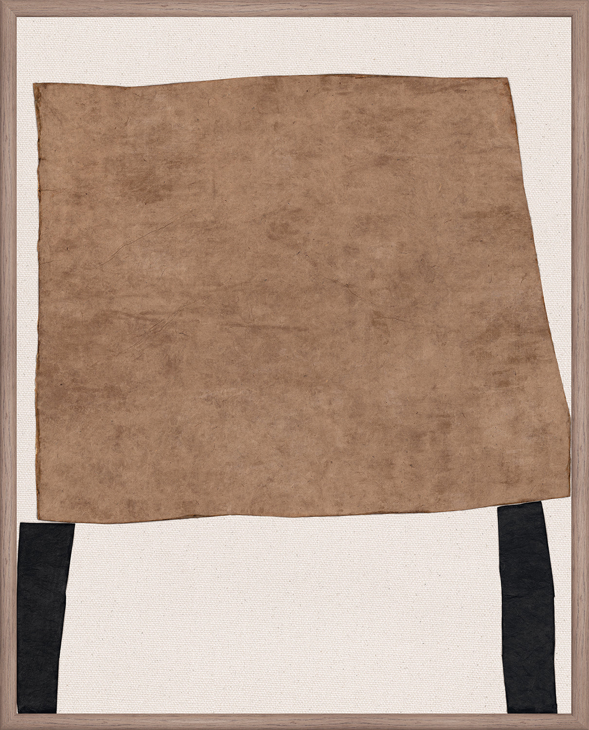 Edifice Series - Black and Tan I - Canvas on Board