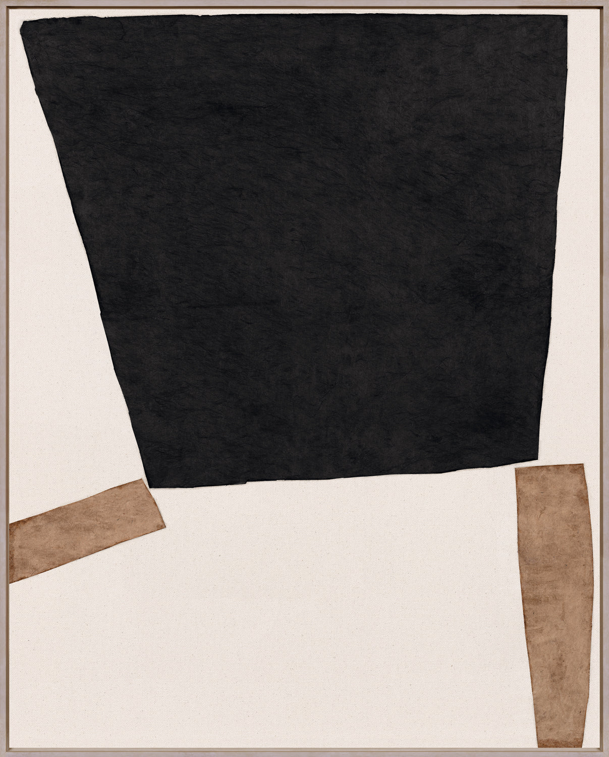Edifice Series - Black and Tan II - Framed Canvas