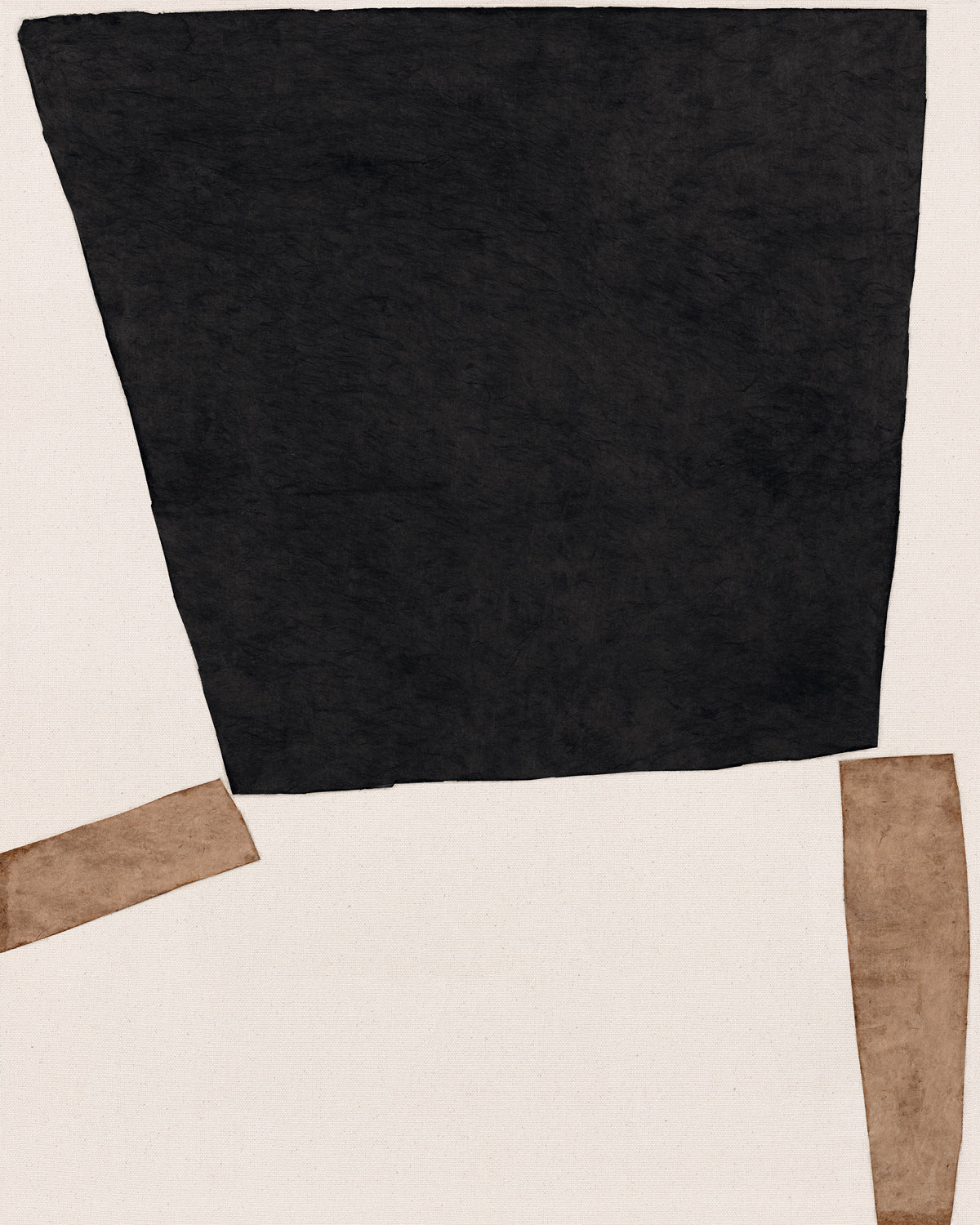 Edifice Series - Black and Tan II - Gallery Wrap Canvas