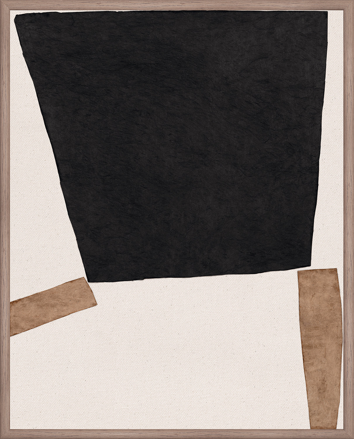 Edifice Series - Black and Tan II - Canvas on Board