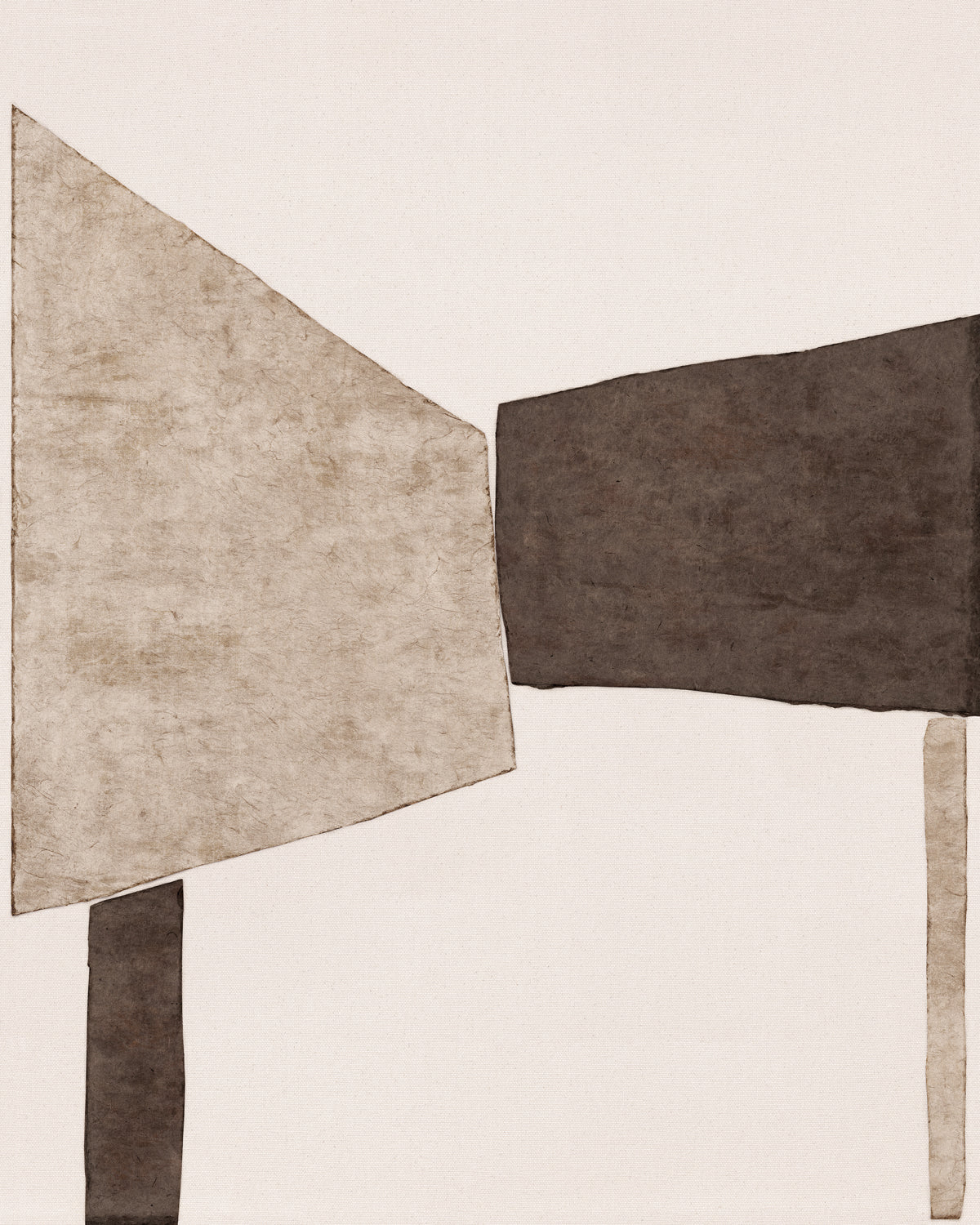 Edifice Series - Almond and Chocolate I - Gallery Wrap Canvas