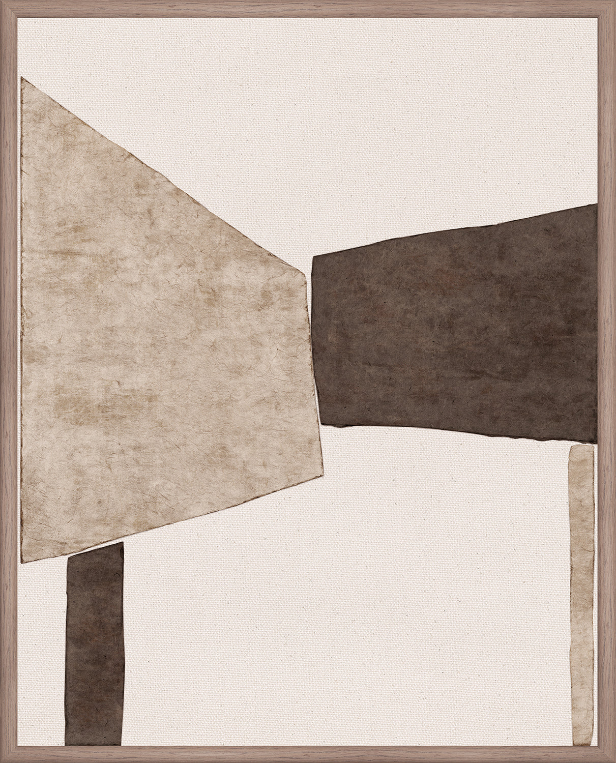 Edifice Series - Almond and Chocolate I - Canvas on Board