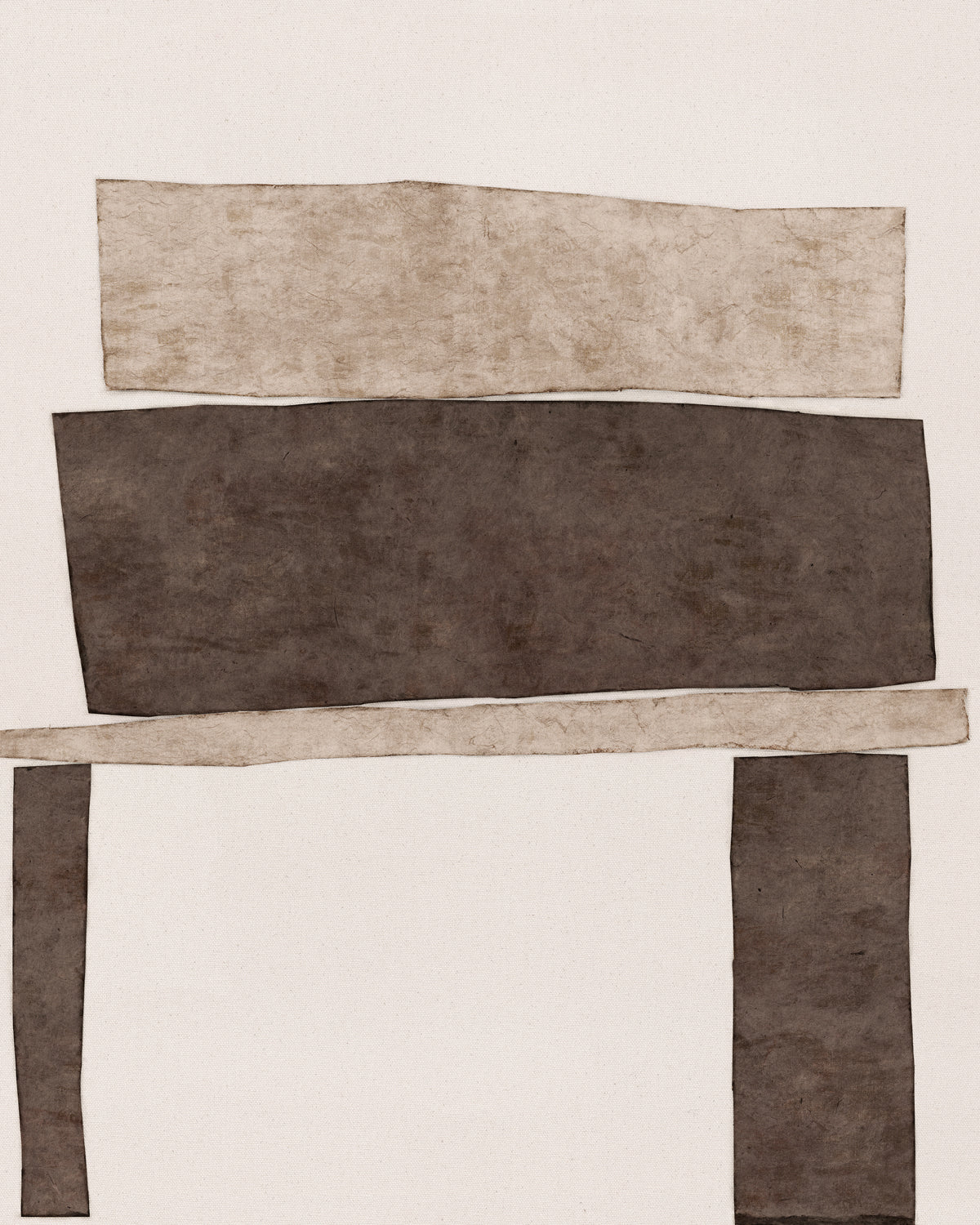 Edifice Series - Almond and Chocolate II - Gallery Wrap Canvas