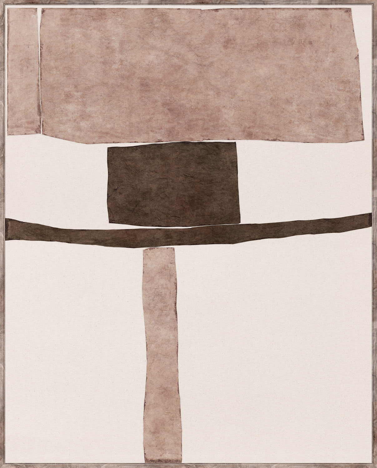 Edifice Series - Coffee and Dusty Rose I
