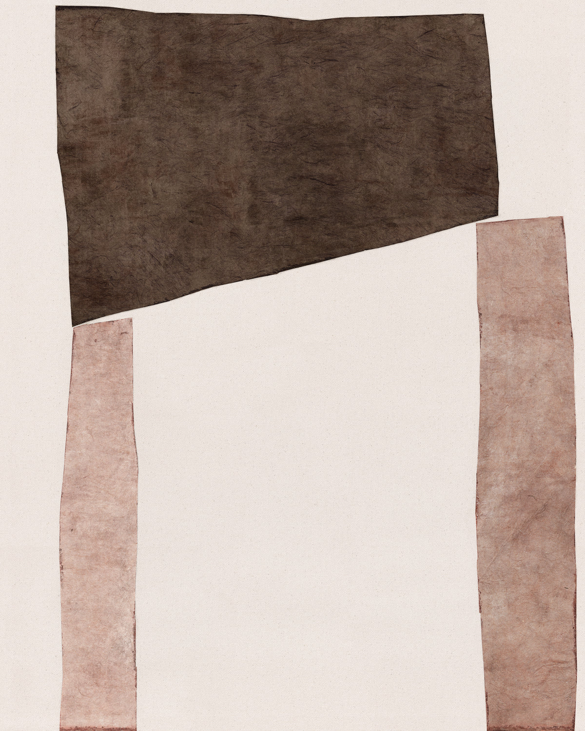 Edifice Series - Coffee and Dusty Rose II - Gallery Wrap Canvas