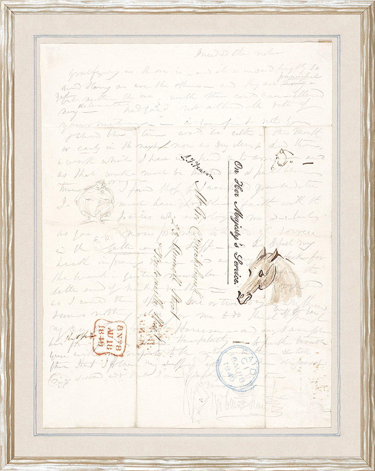 Collection 24 - Letter, "Verso" C. 1867 - Small