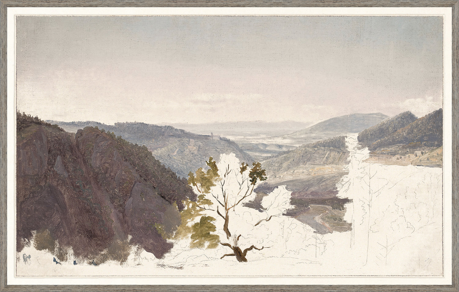 Mountain Landscape Sketch, C. 1950 - Mid