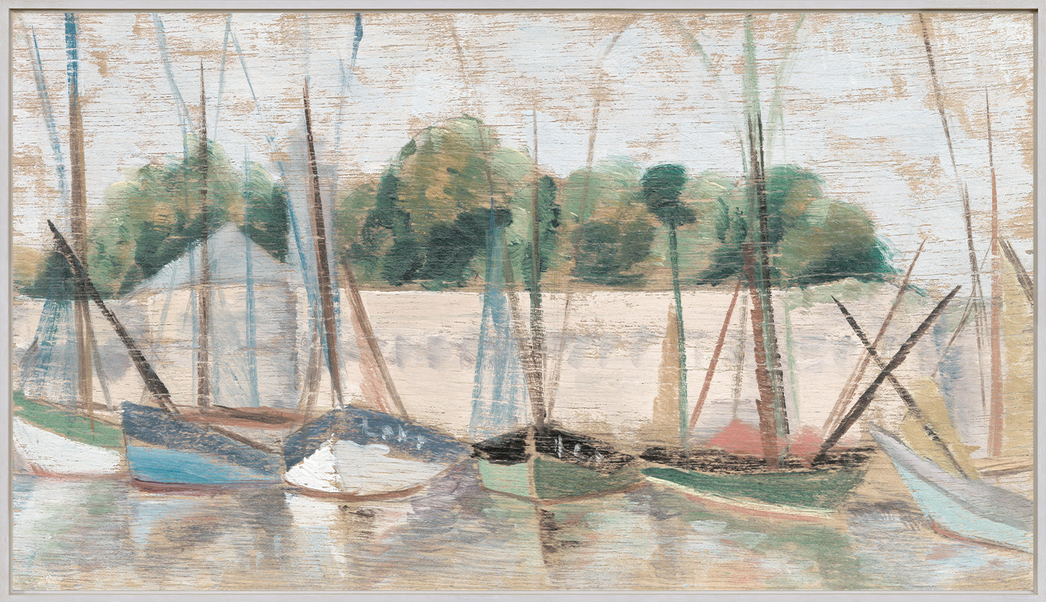 Panel Harbour - Framed Canvas