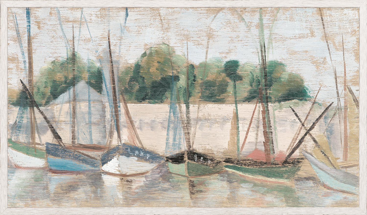 Panel Harbour - Canvas on Board