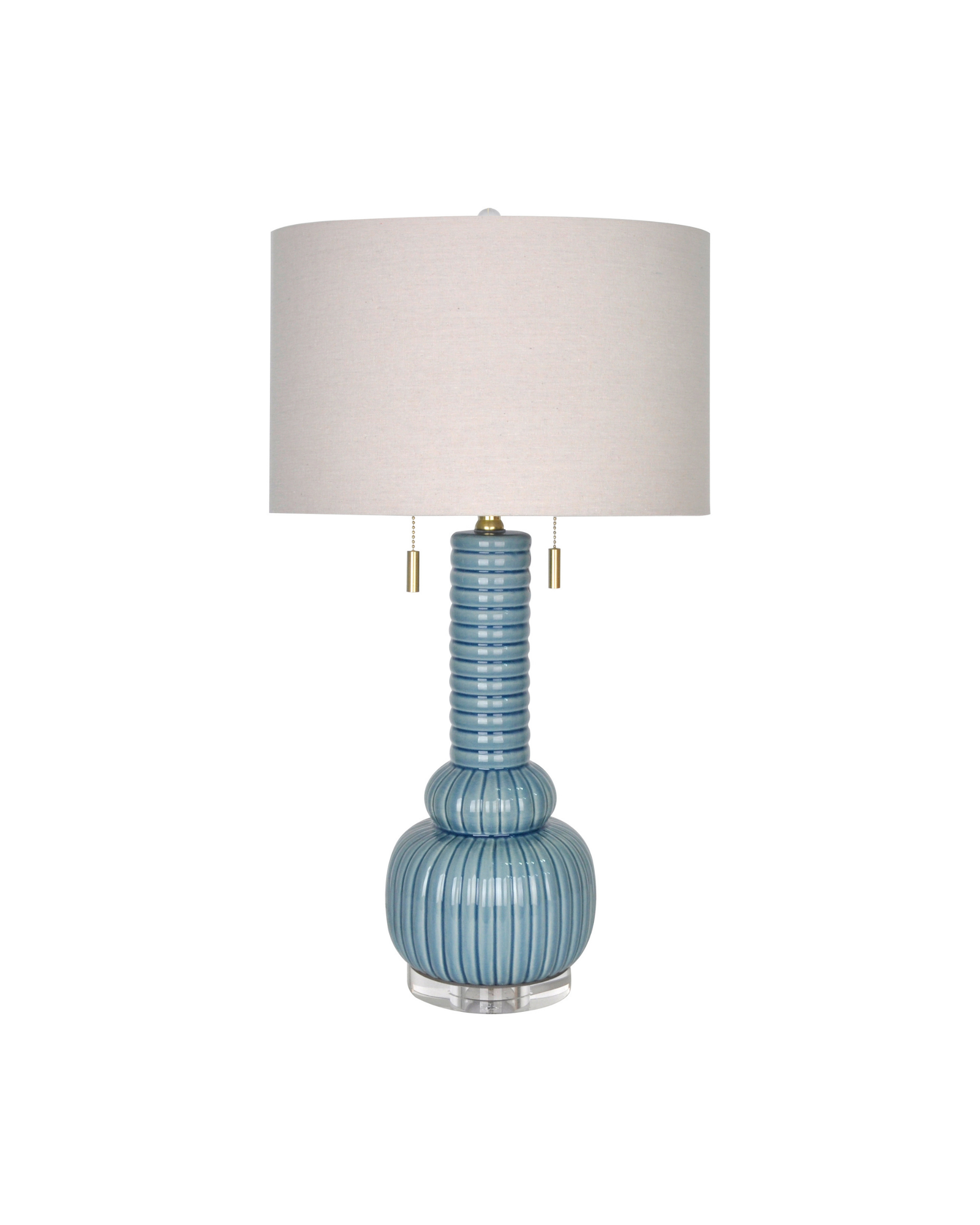 ALEX TABLE LAMP | SMOKEY BLUE