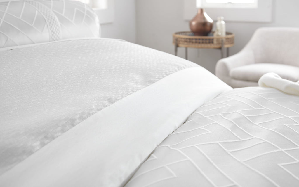 Tribeca Sham - Tan-White - Queen