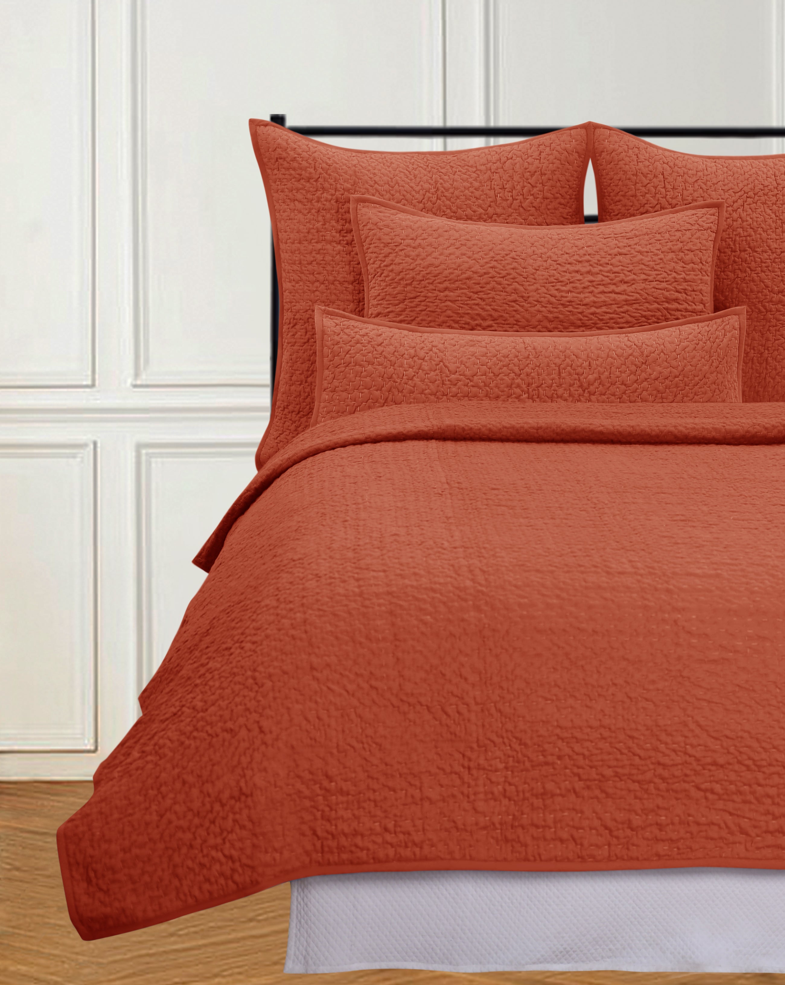BRIELLE QUEEN QUILT RUST