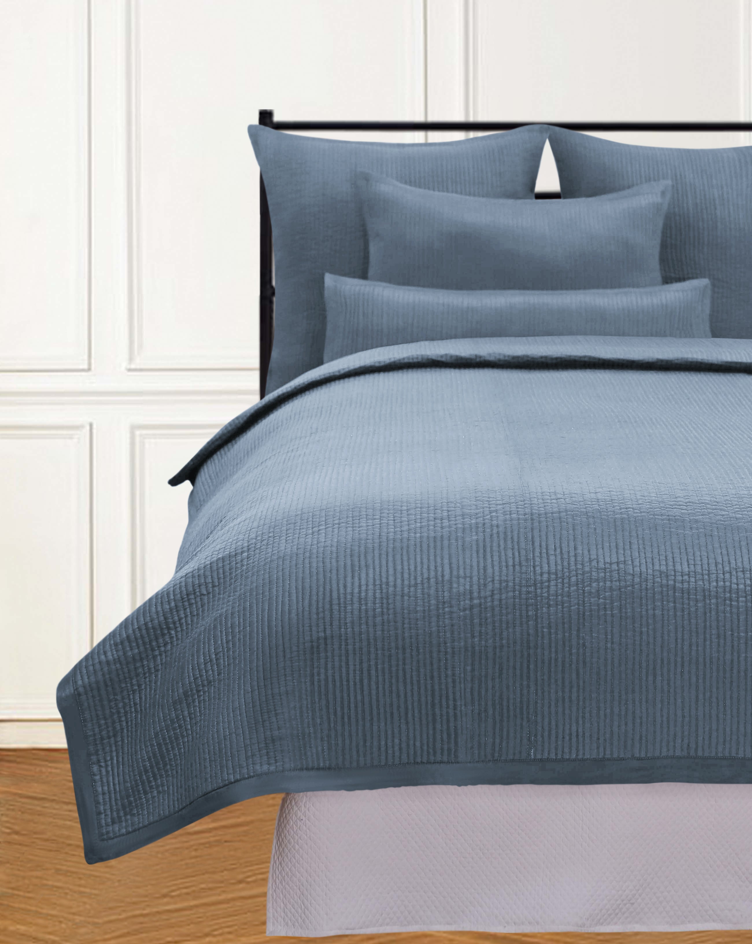 COLE KING QUILT OCEAN BLUE