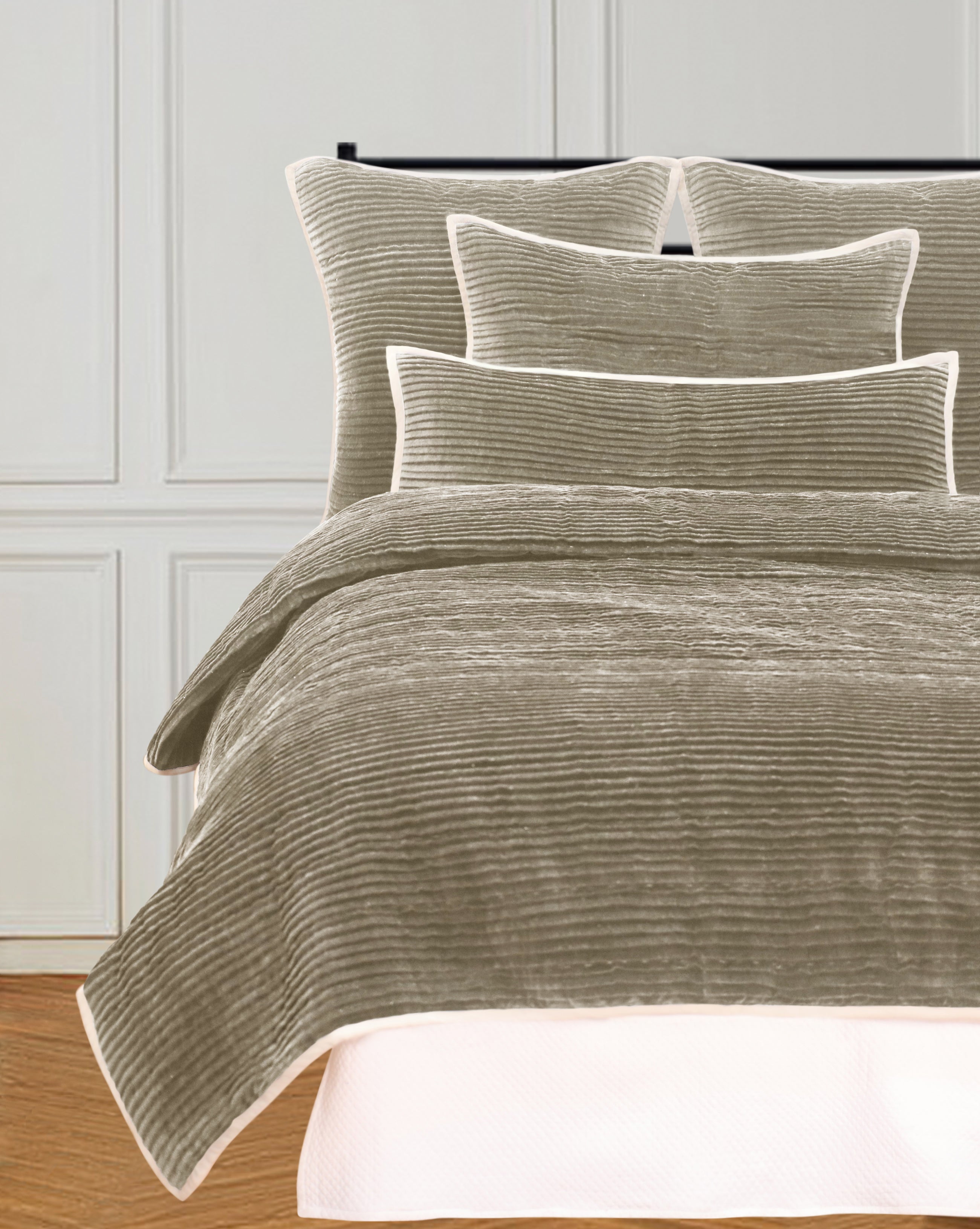 CARTER KING QUILT BEIGE