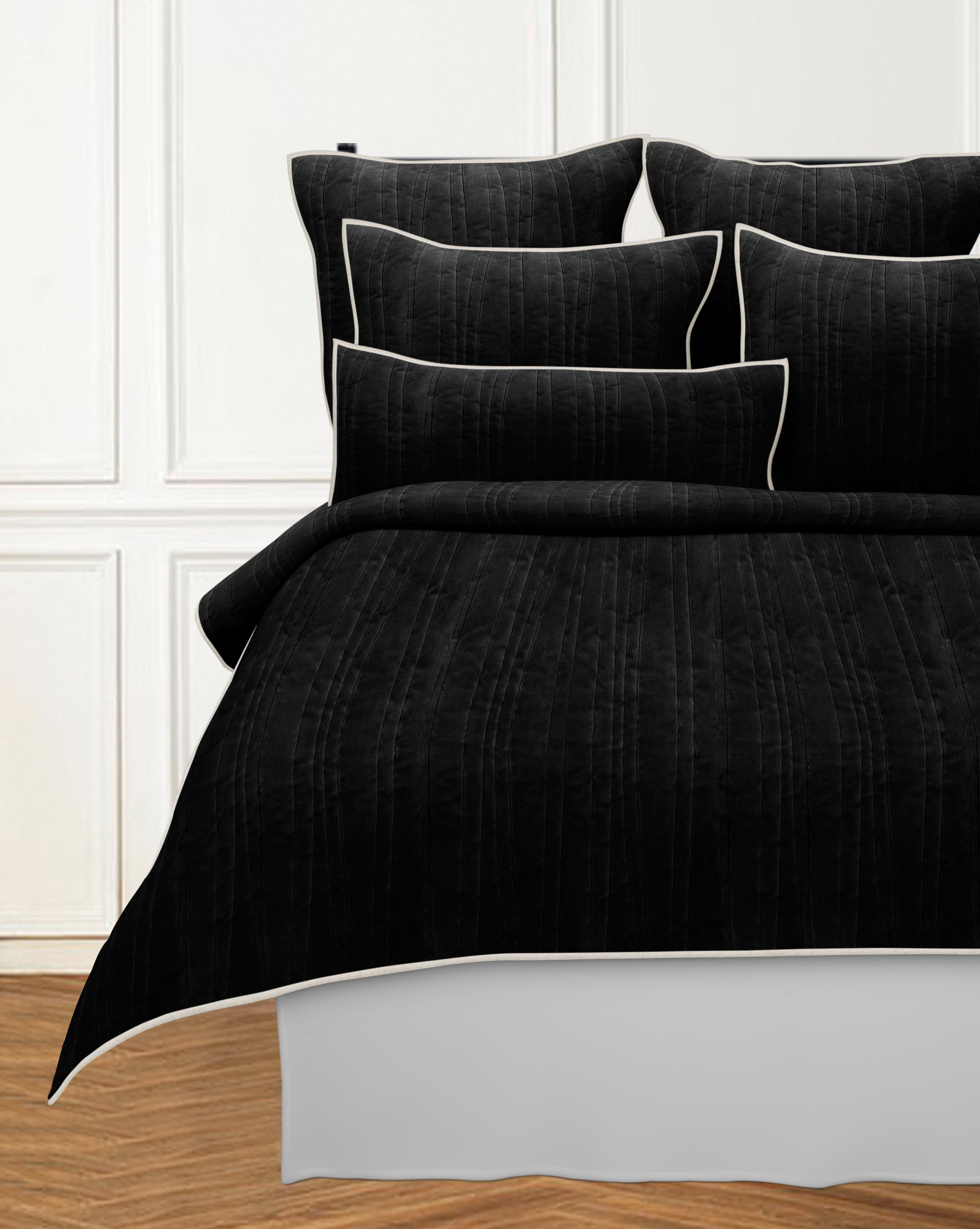 CEDAR KING QUILT BLACK