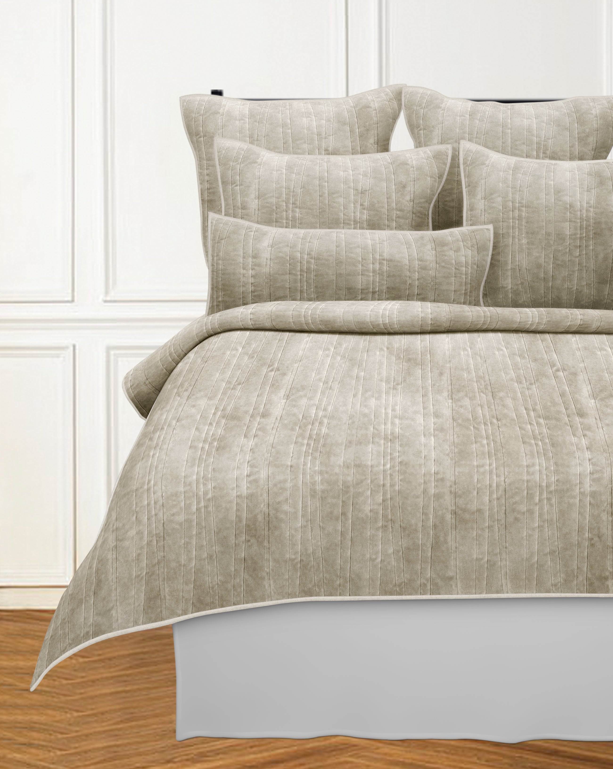CEDAR QUEEN QUILT BEIGE